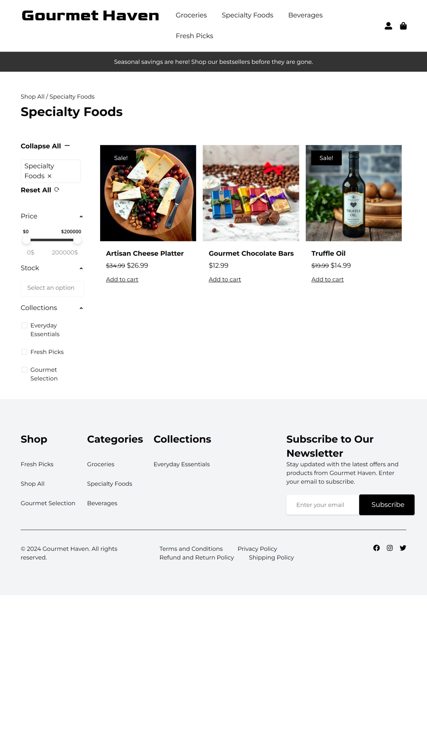 Specialty Foods