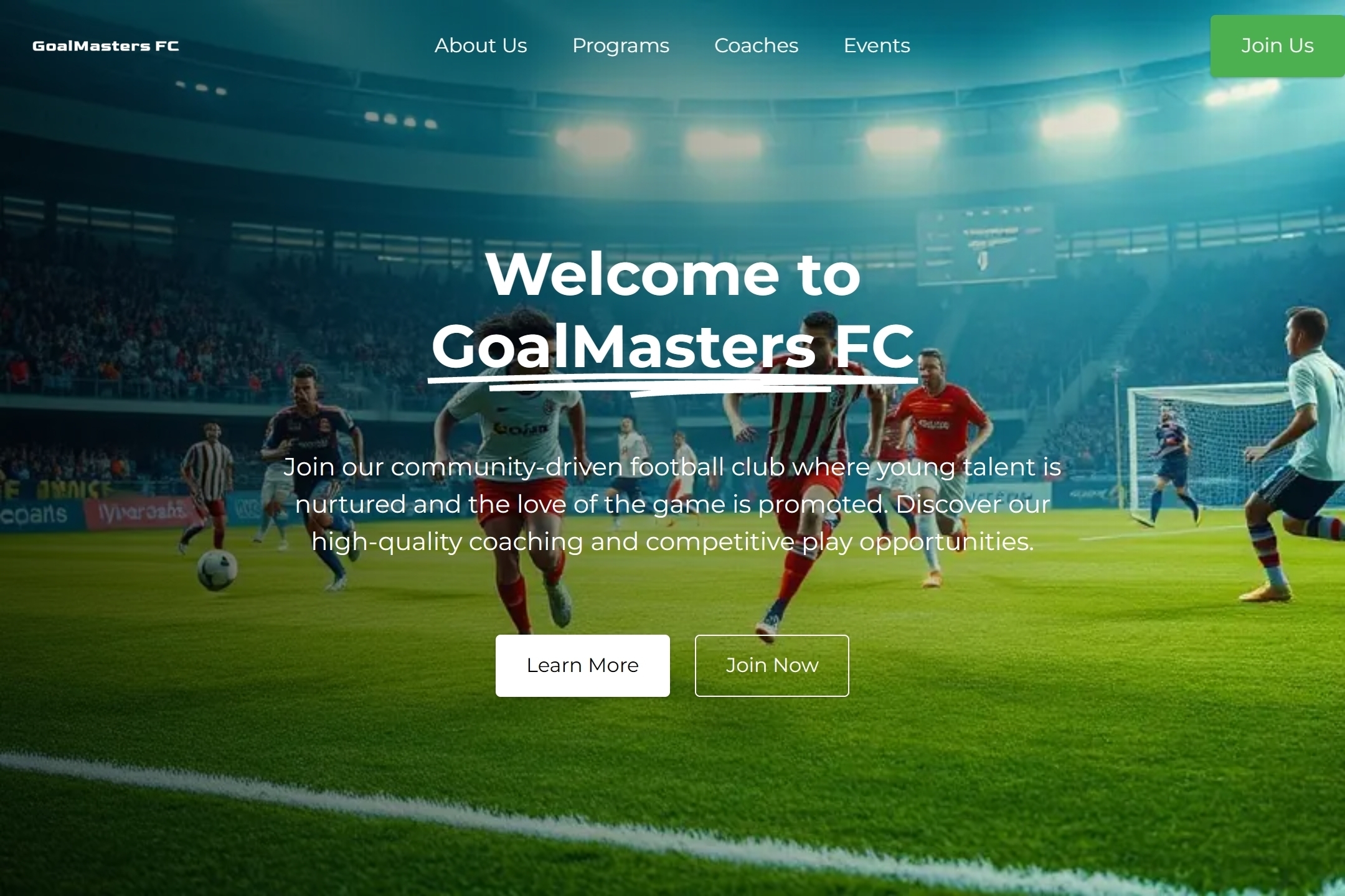 Football Club website template