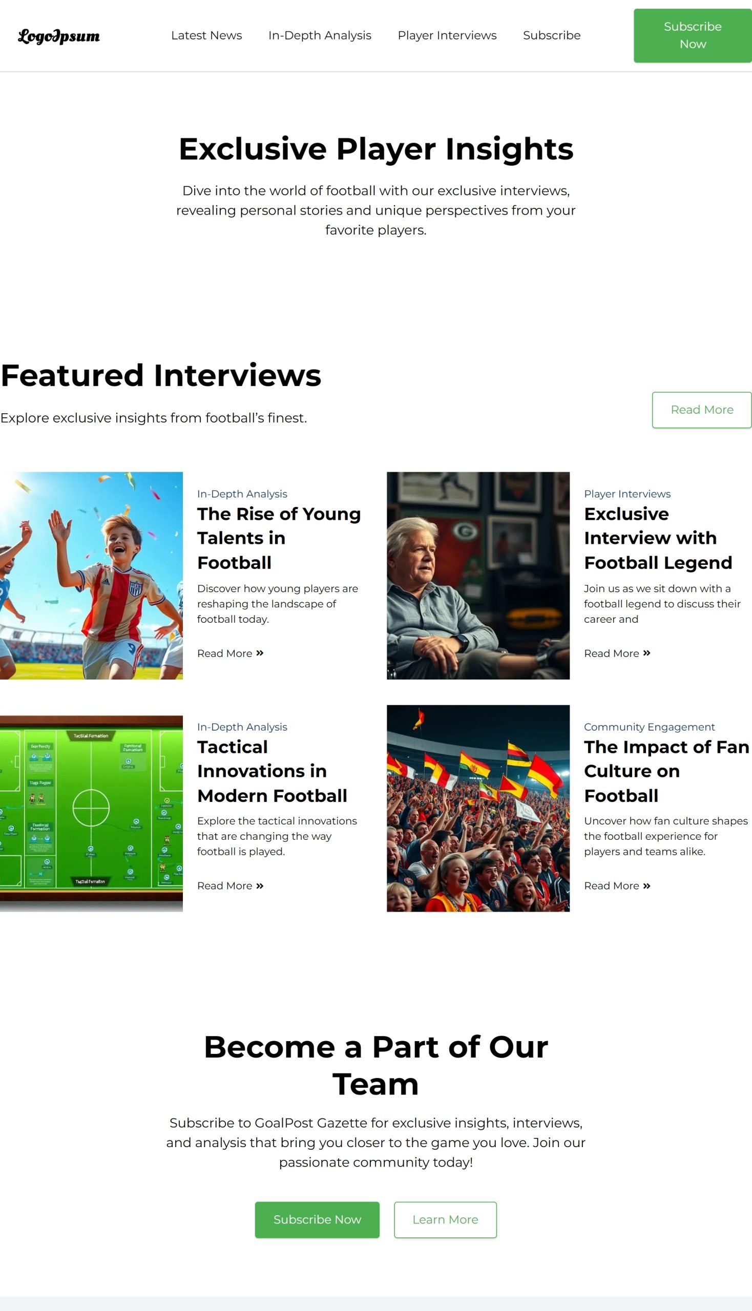 Player Interviews