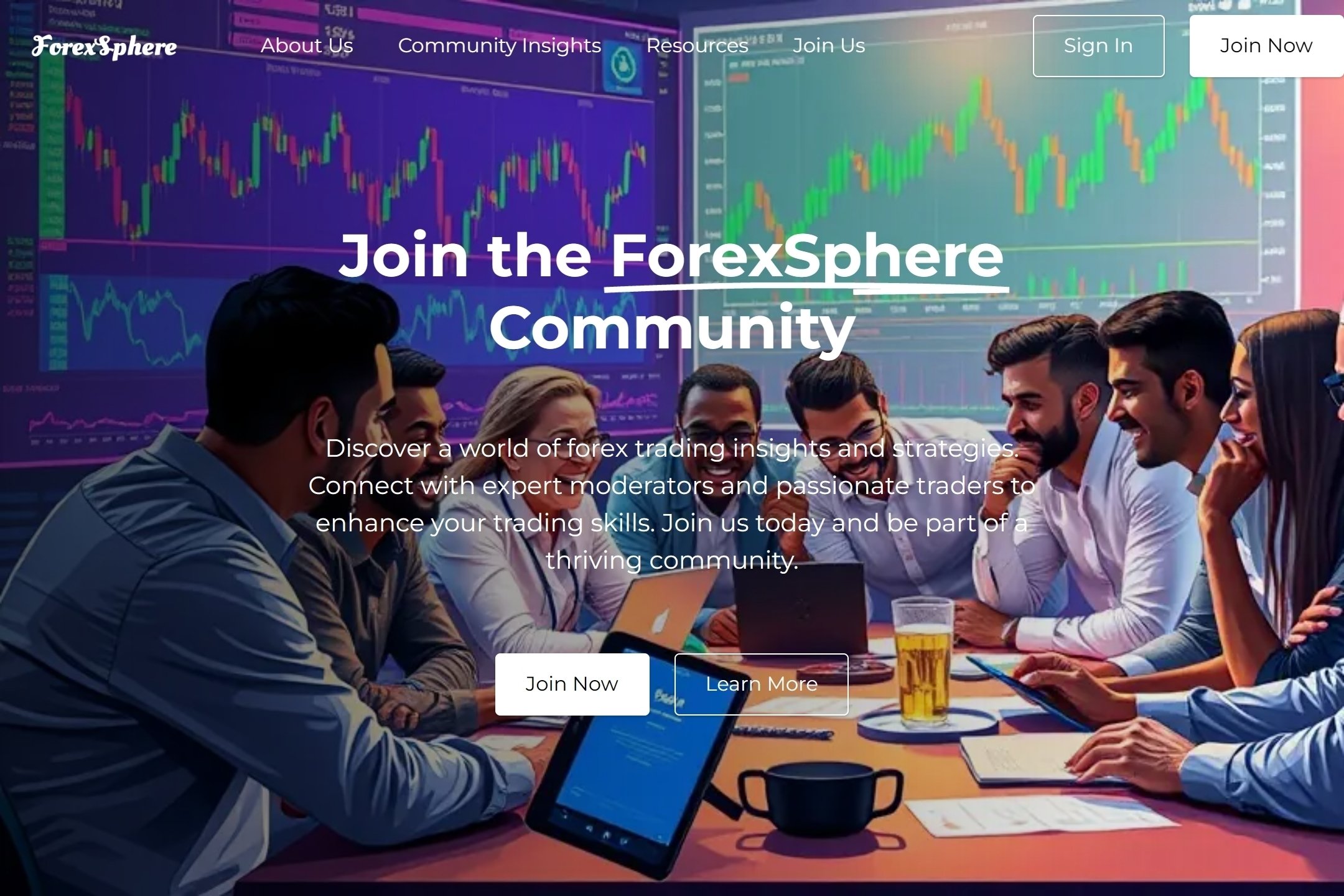Forex Forum website template