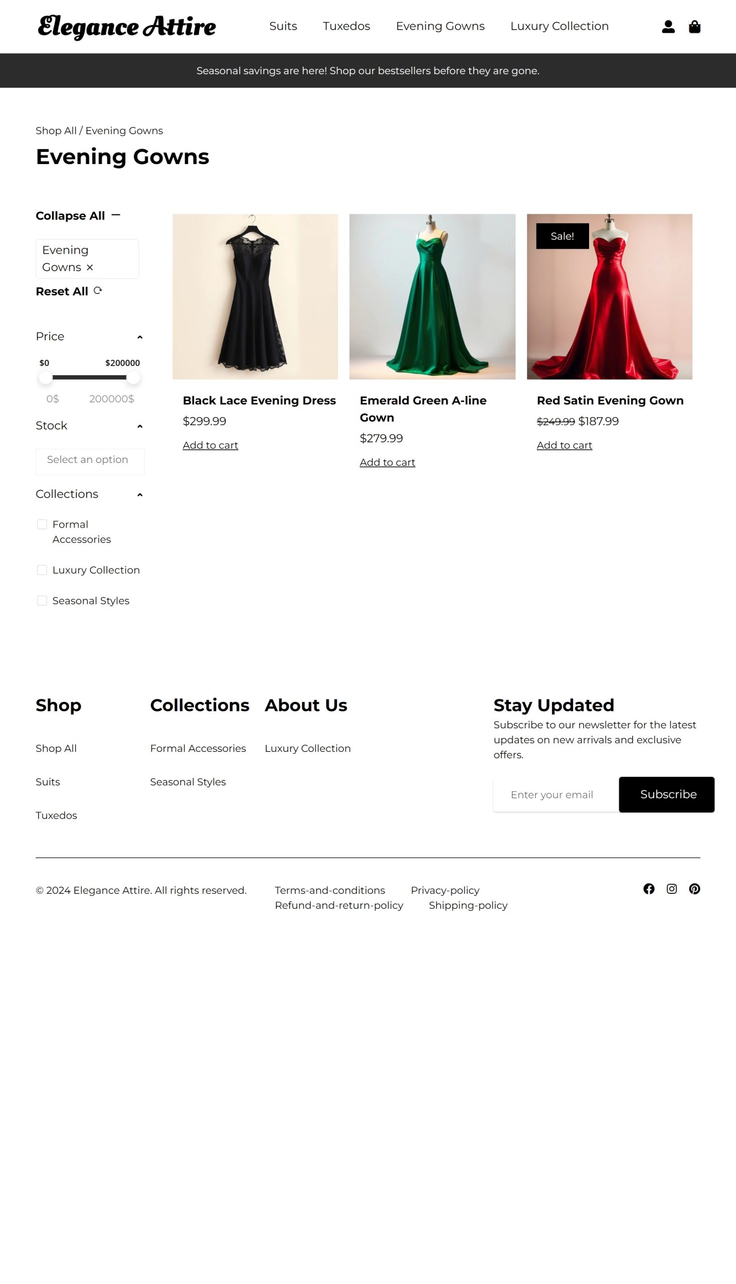 Evening Gowns