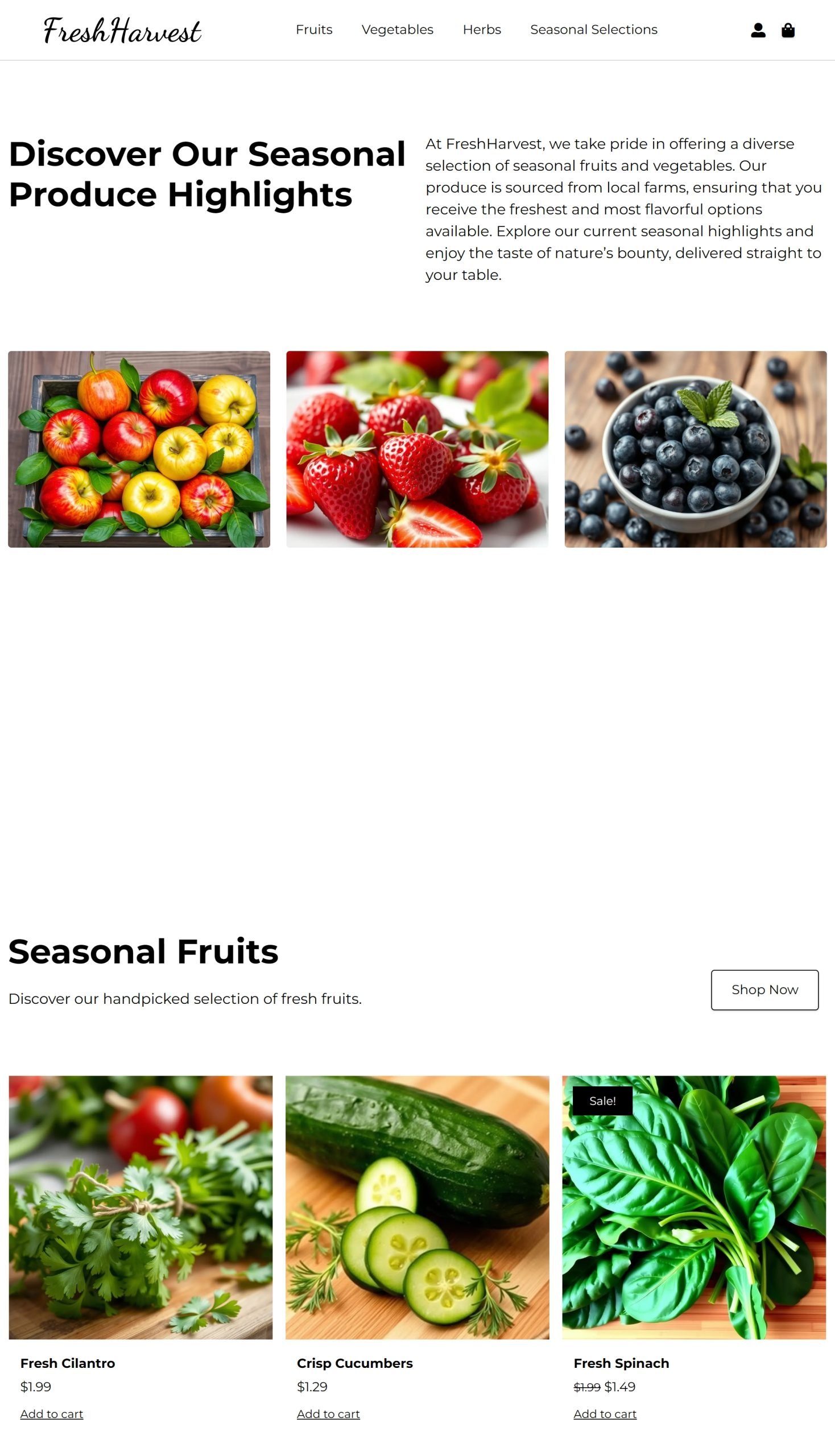 Seasonal Selections