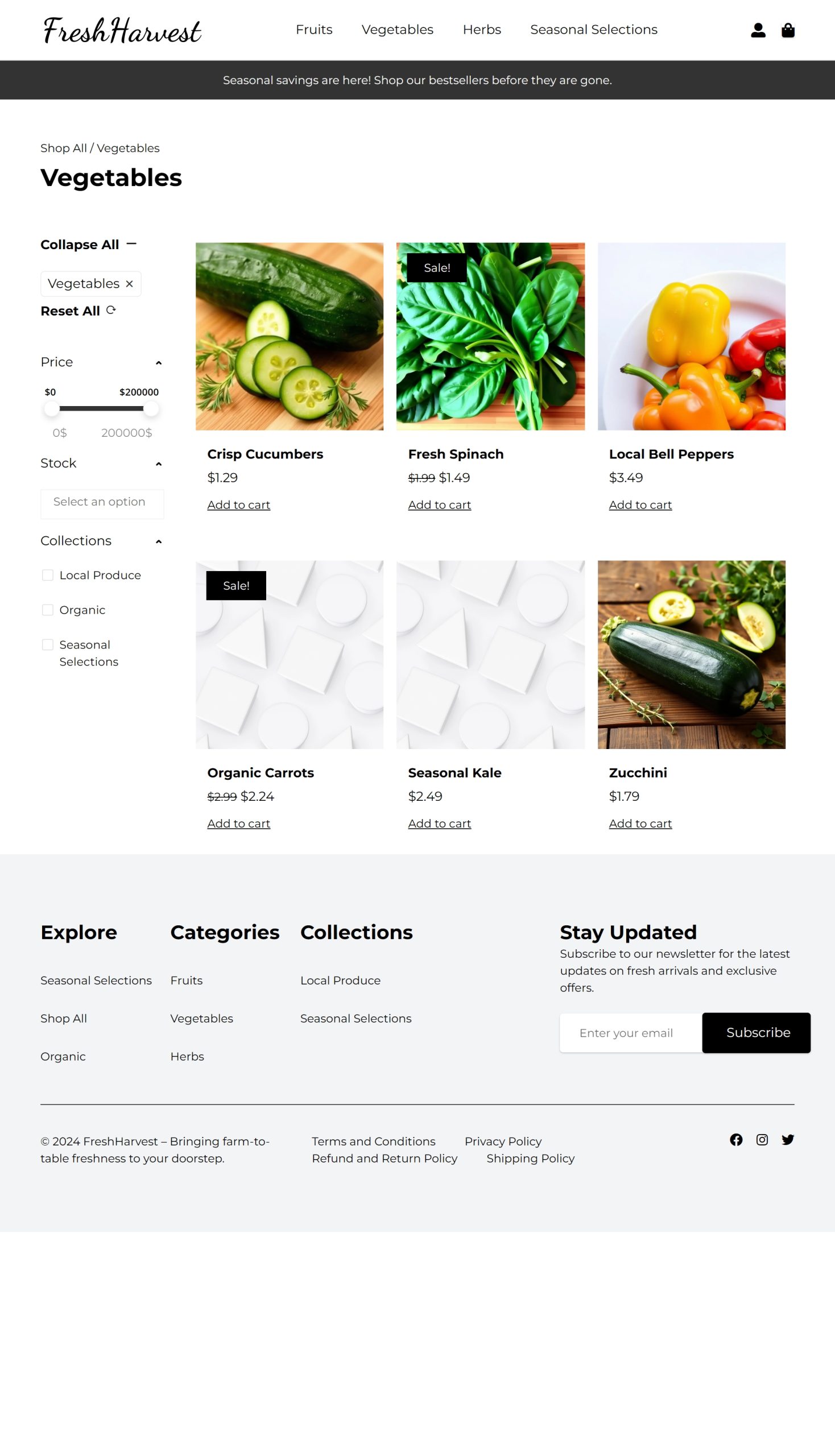 Vegetables