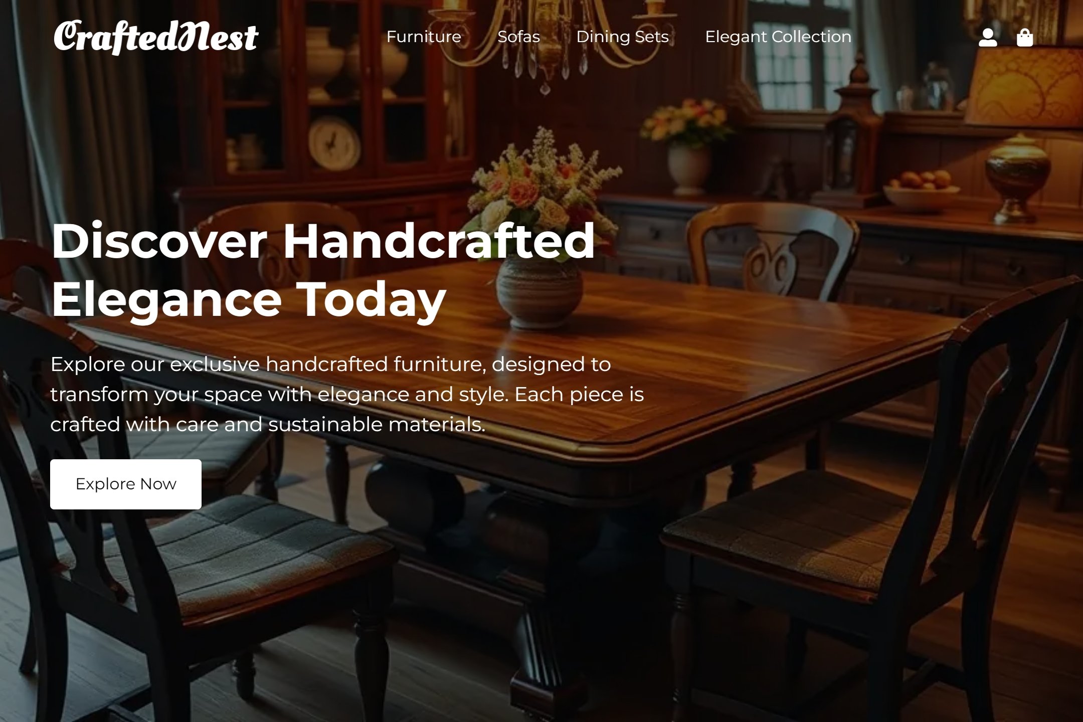 Furniture maker website template