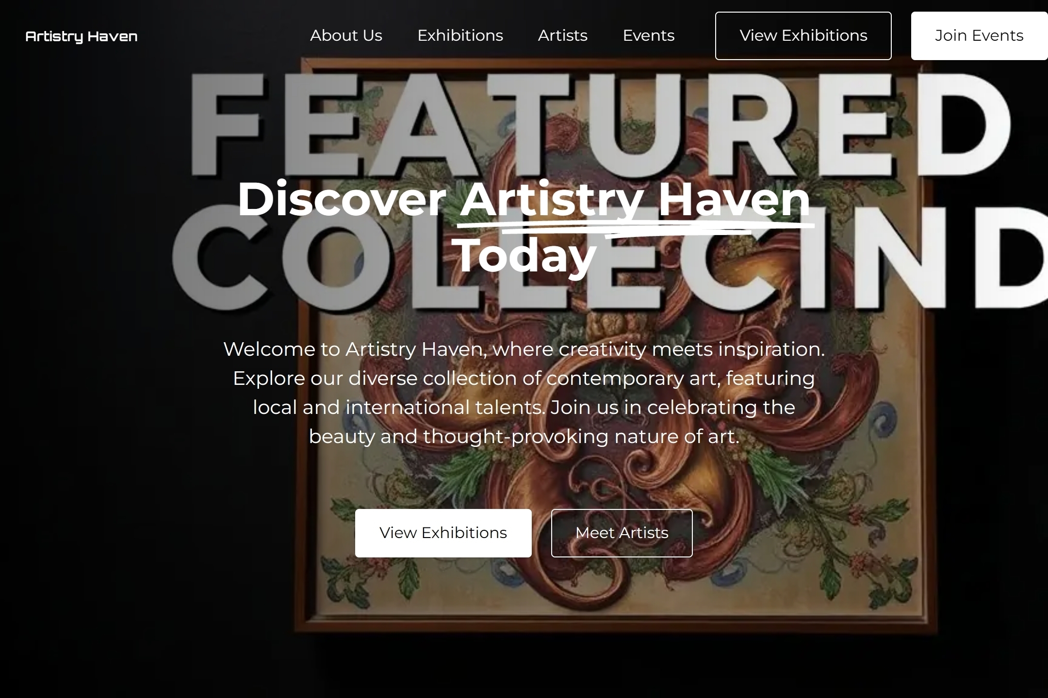 Gallery website template