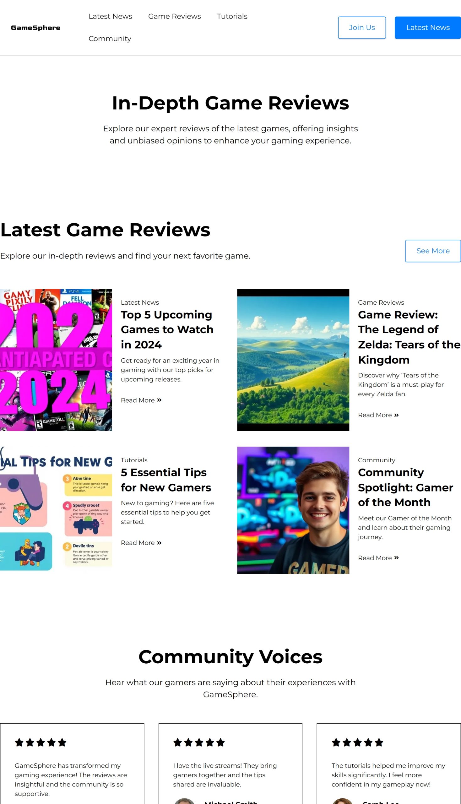Game Reviews