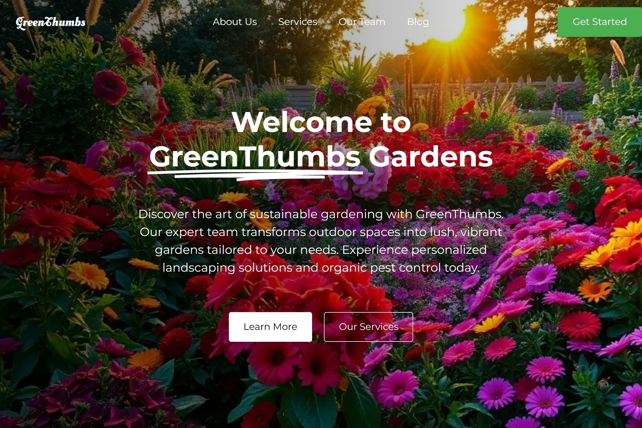 Gardener website template