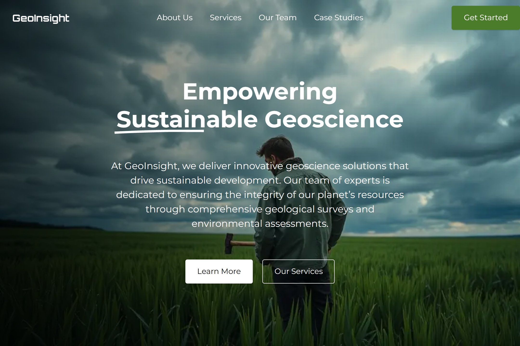 Geoscientist website template