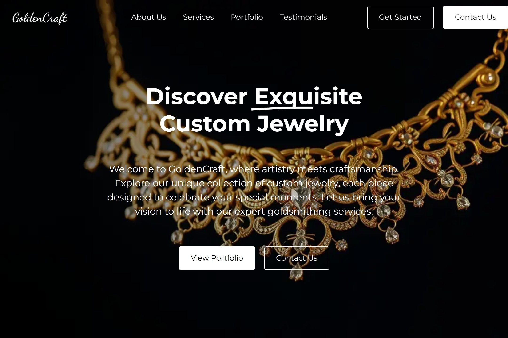 Goldsmith website template