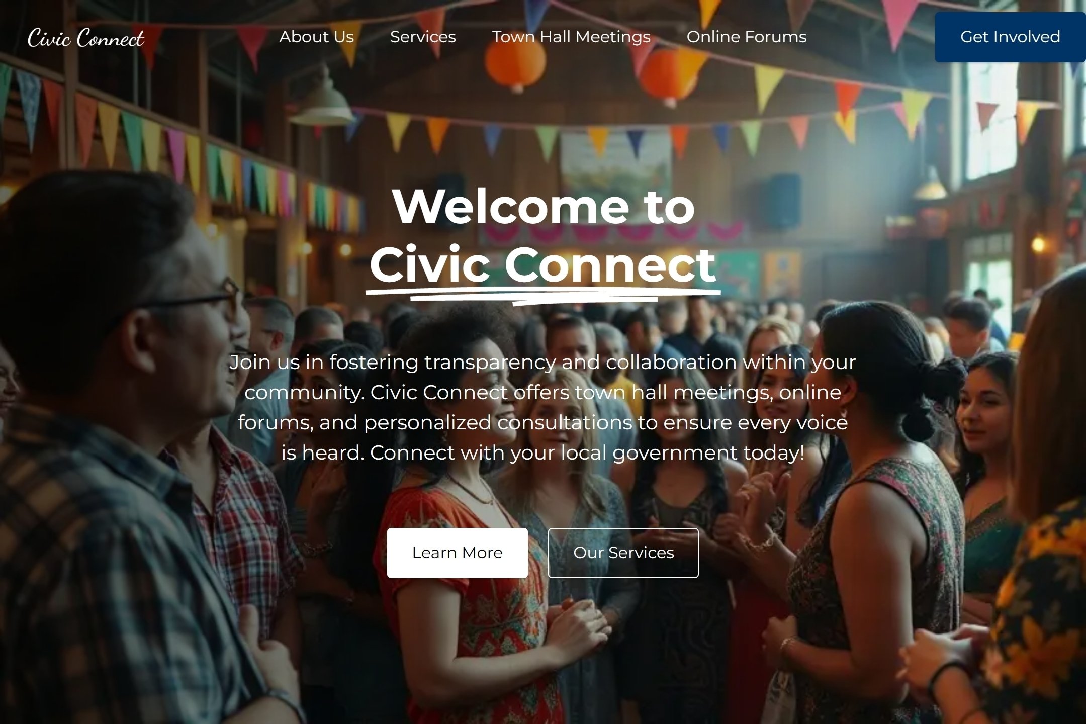 Government official website template