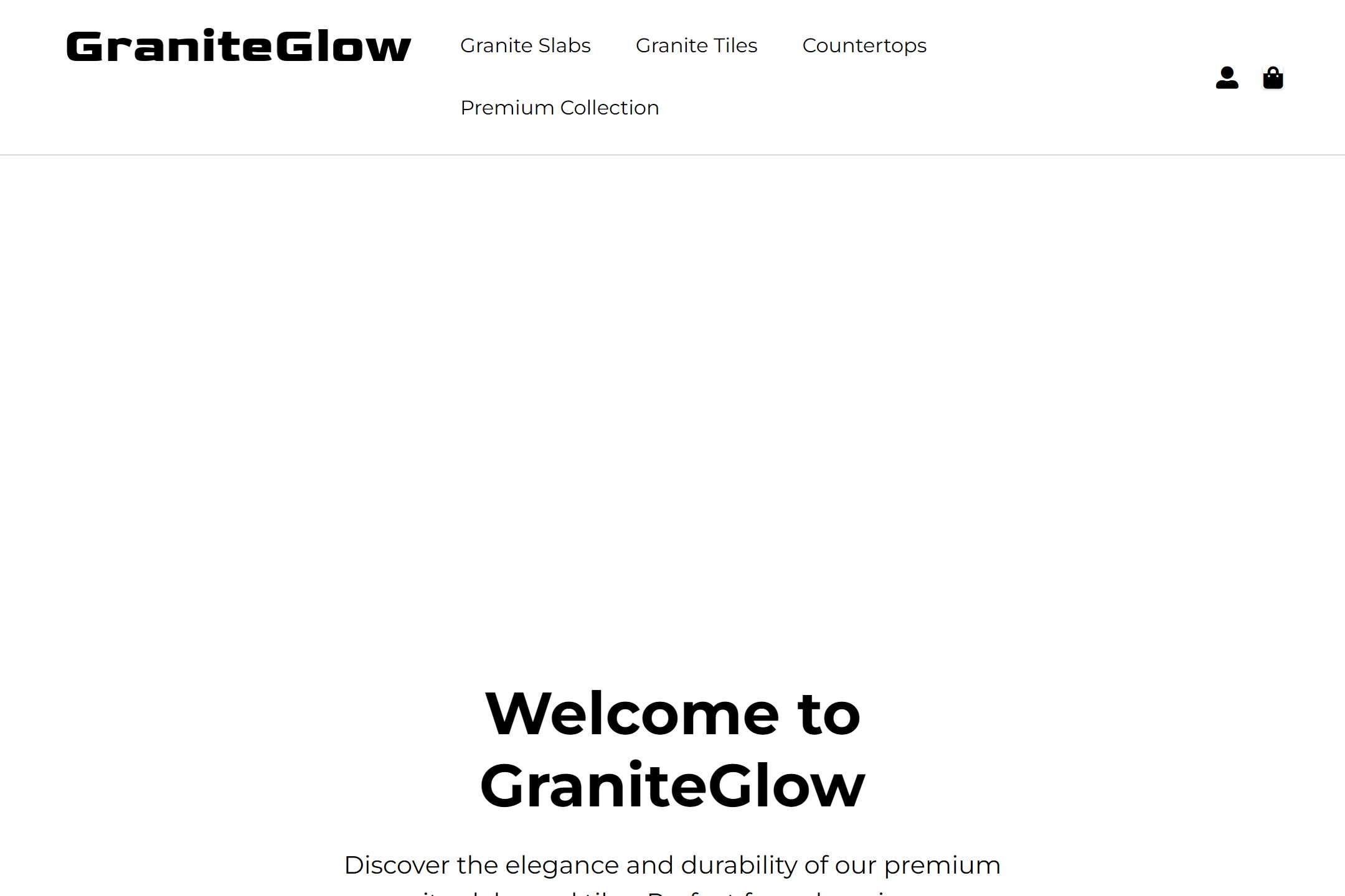 Granite supplier website template