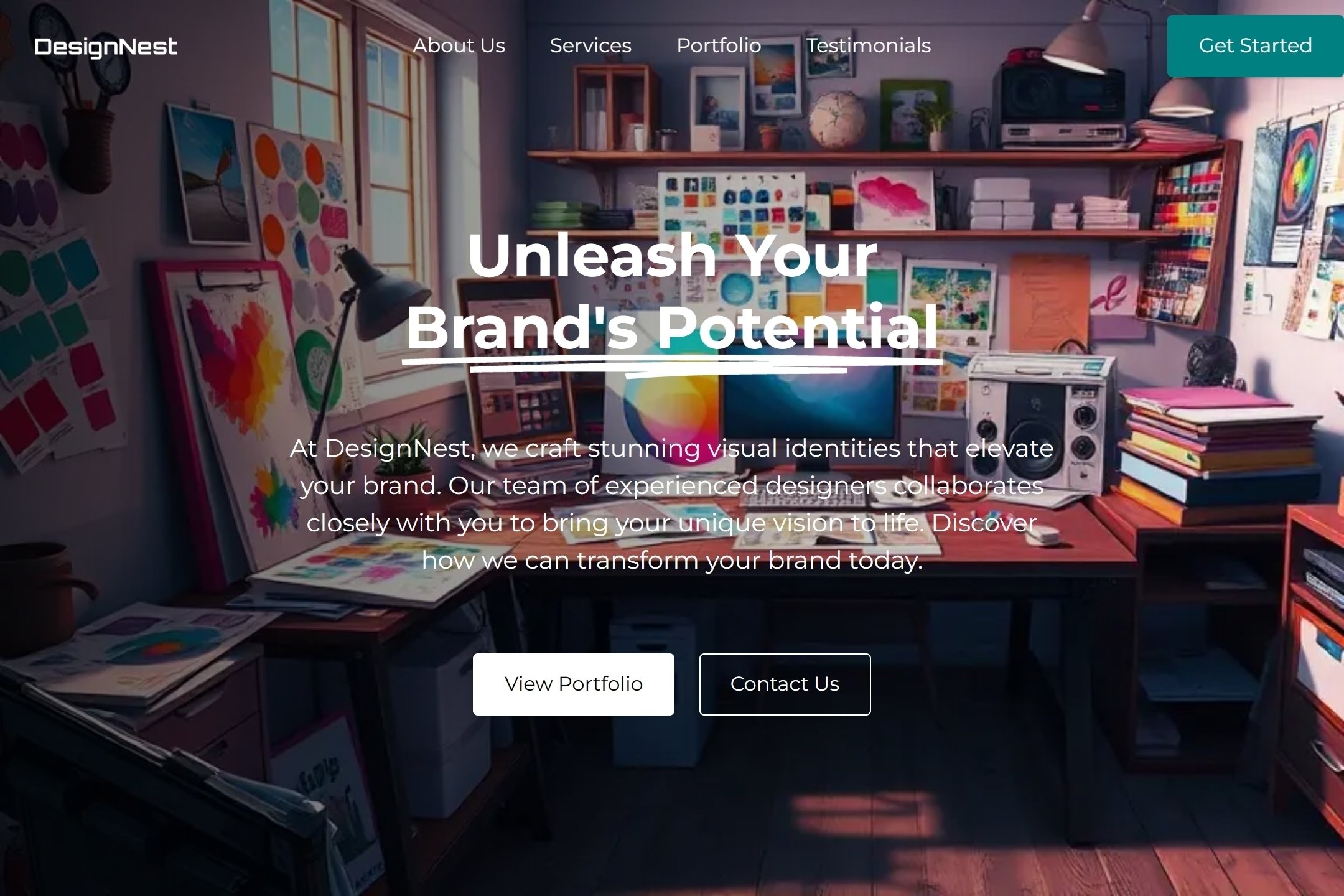 Graphic designer website template