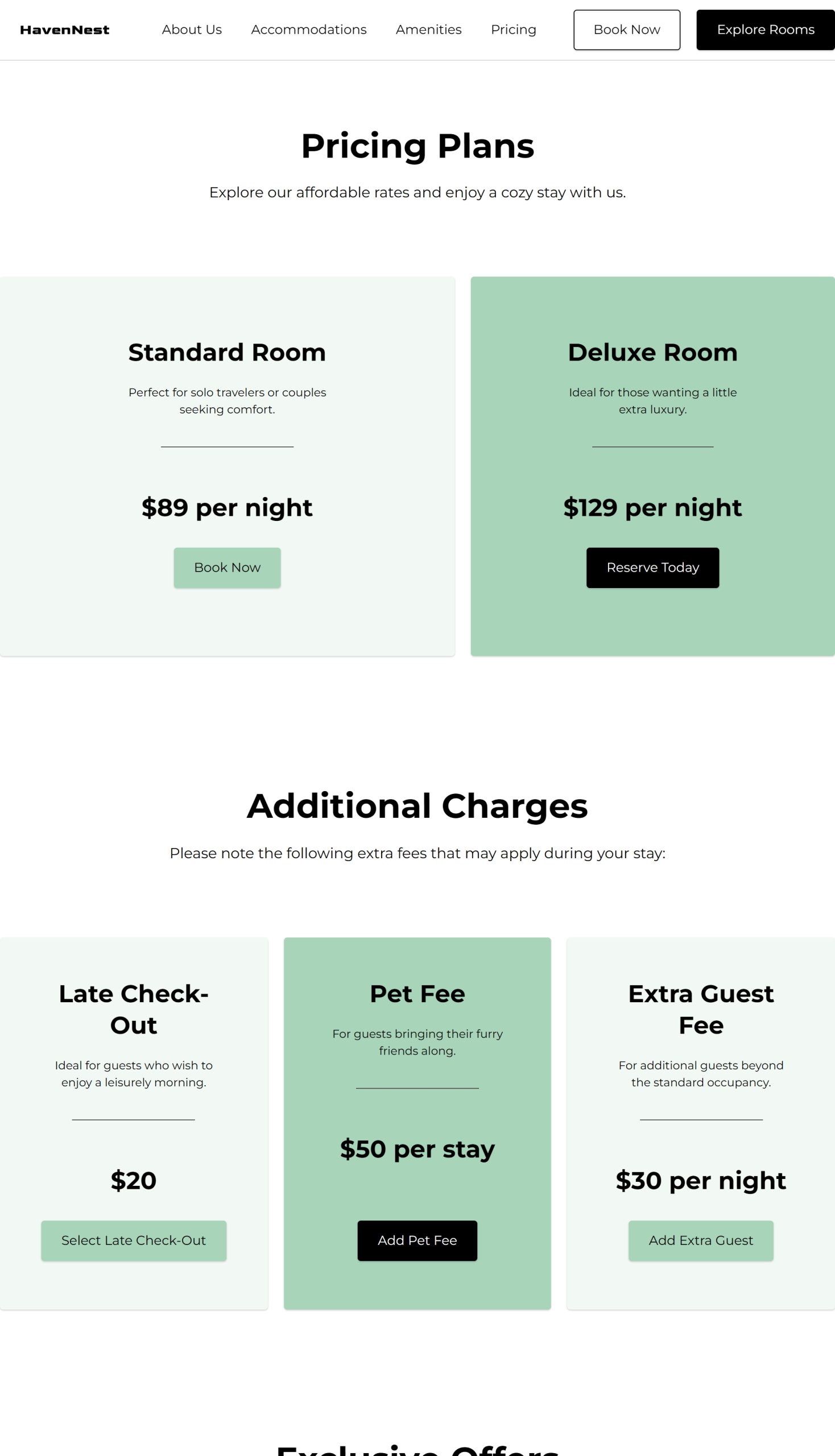 Pricing