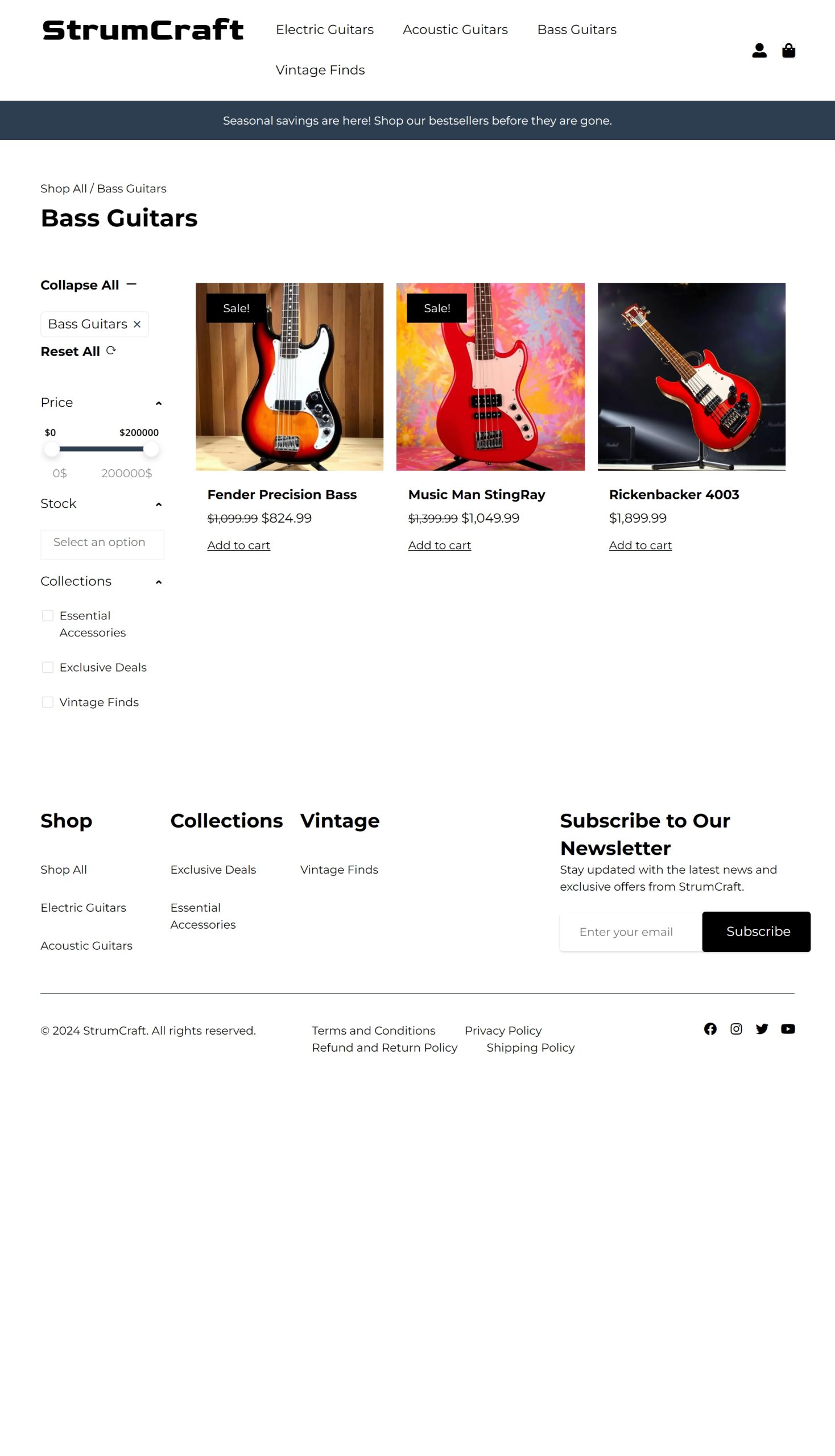 Bass Guitars