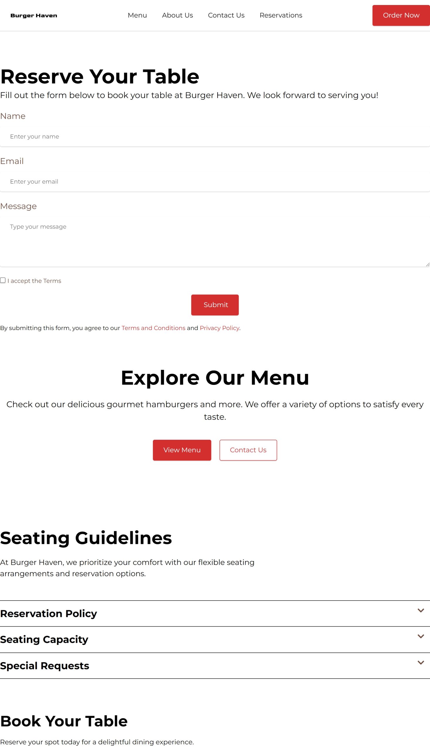 Reservations
