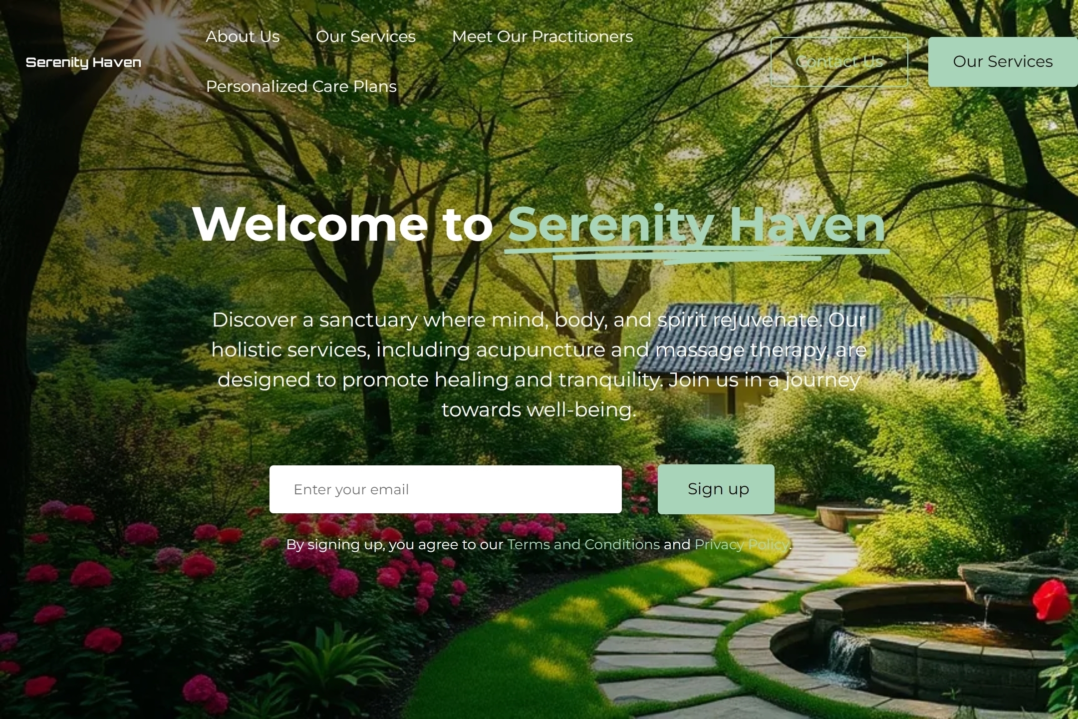 Healing Center website template