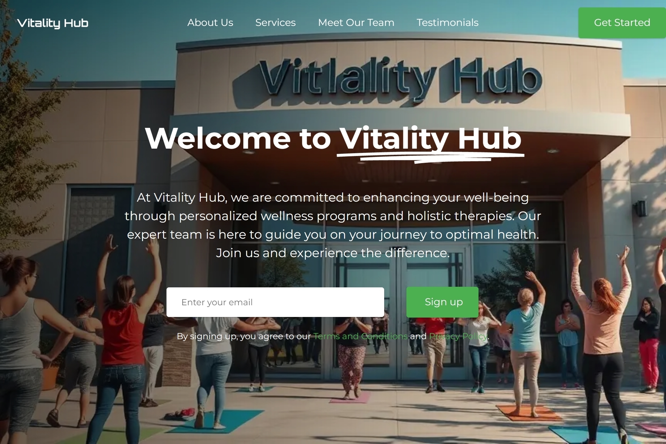 Health Center website template