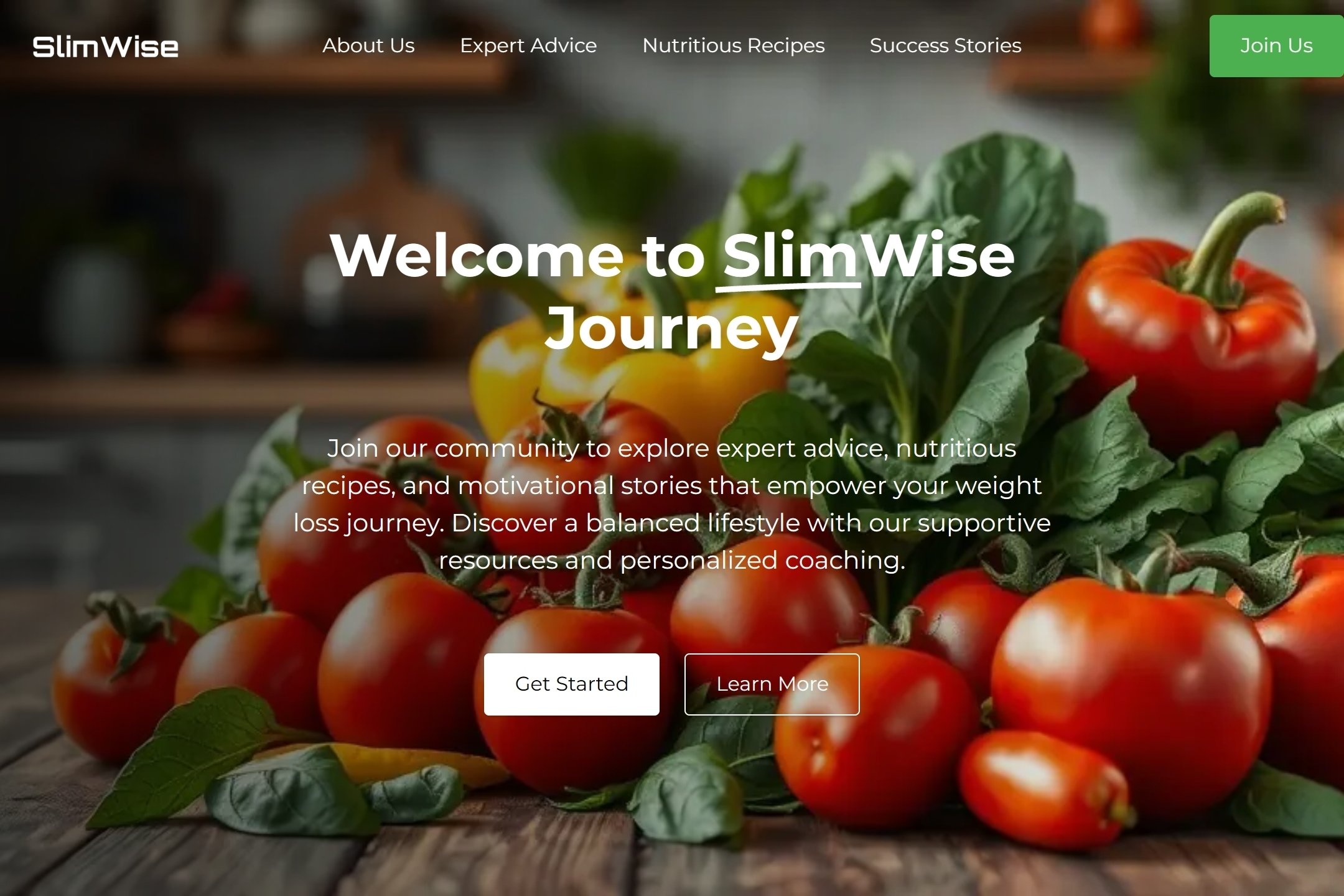 Healthy weight loss blog website template