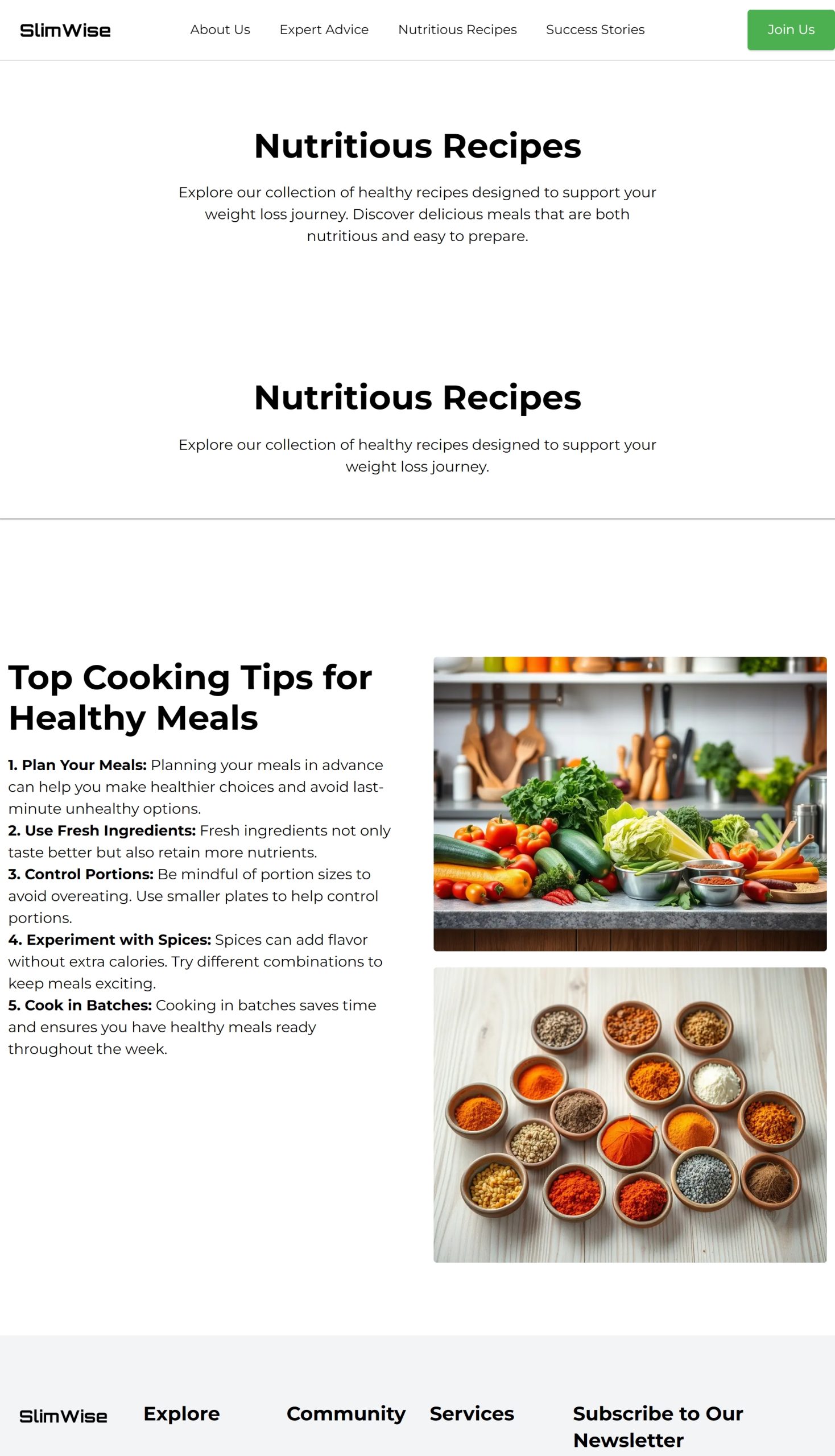Nutritious Recipes