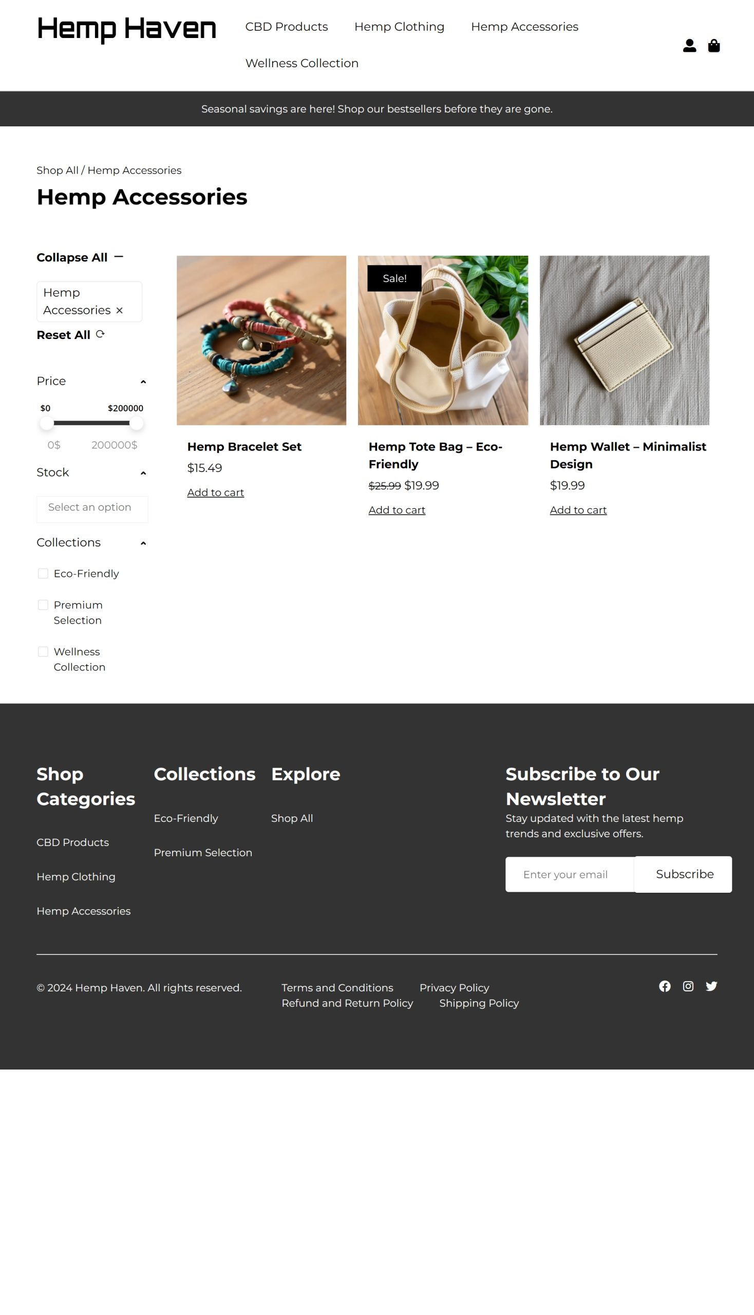 Hemp Accessories