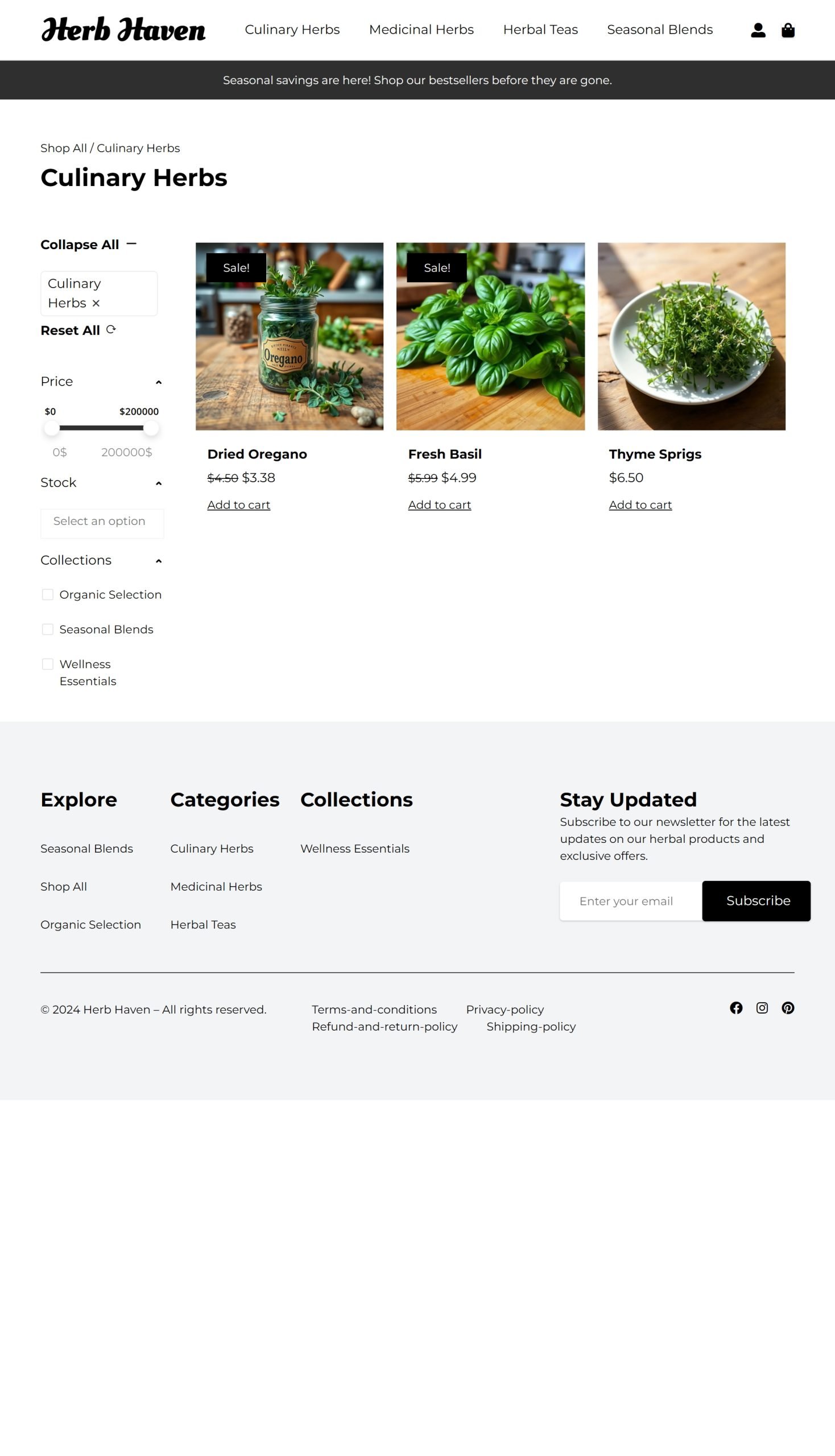Culinary Herbs