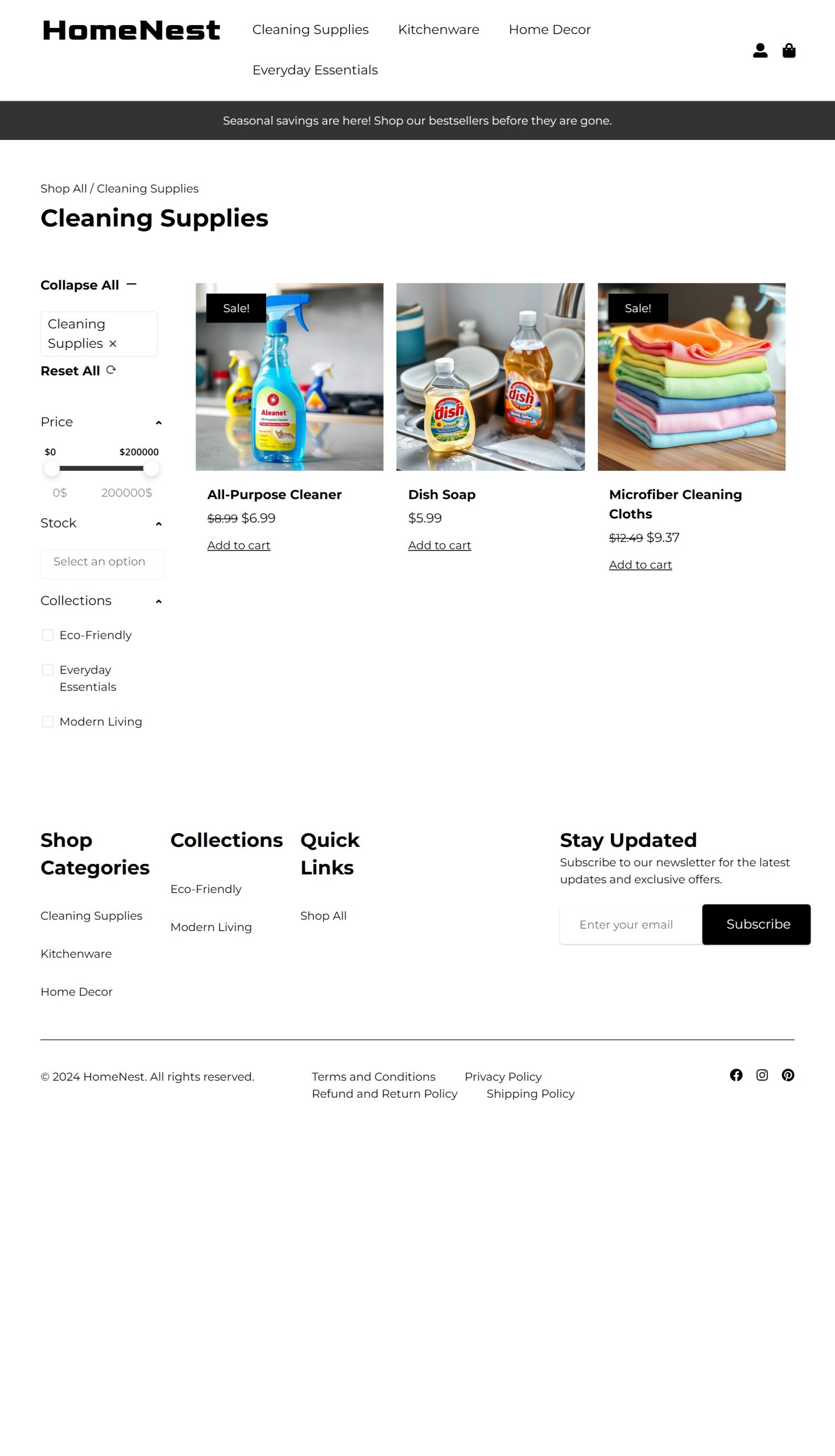 Cleaning Supplies