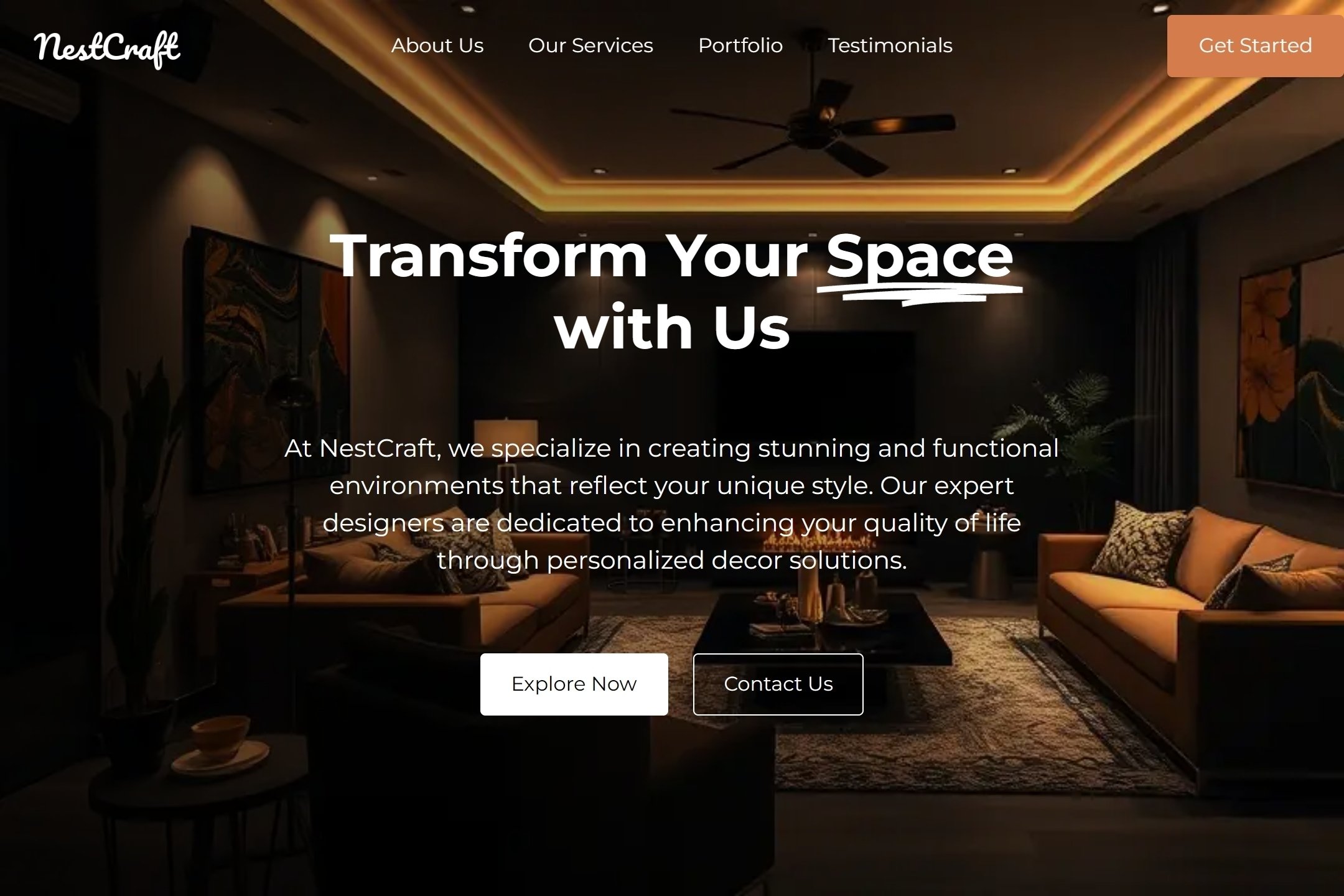 Interior website template