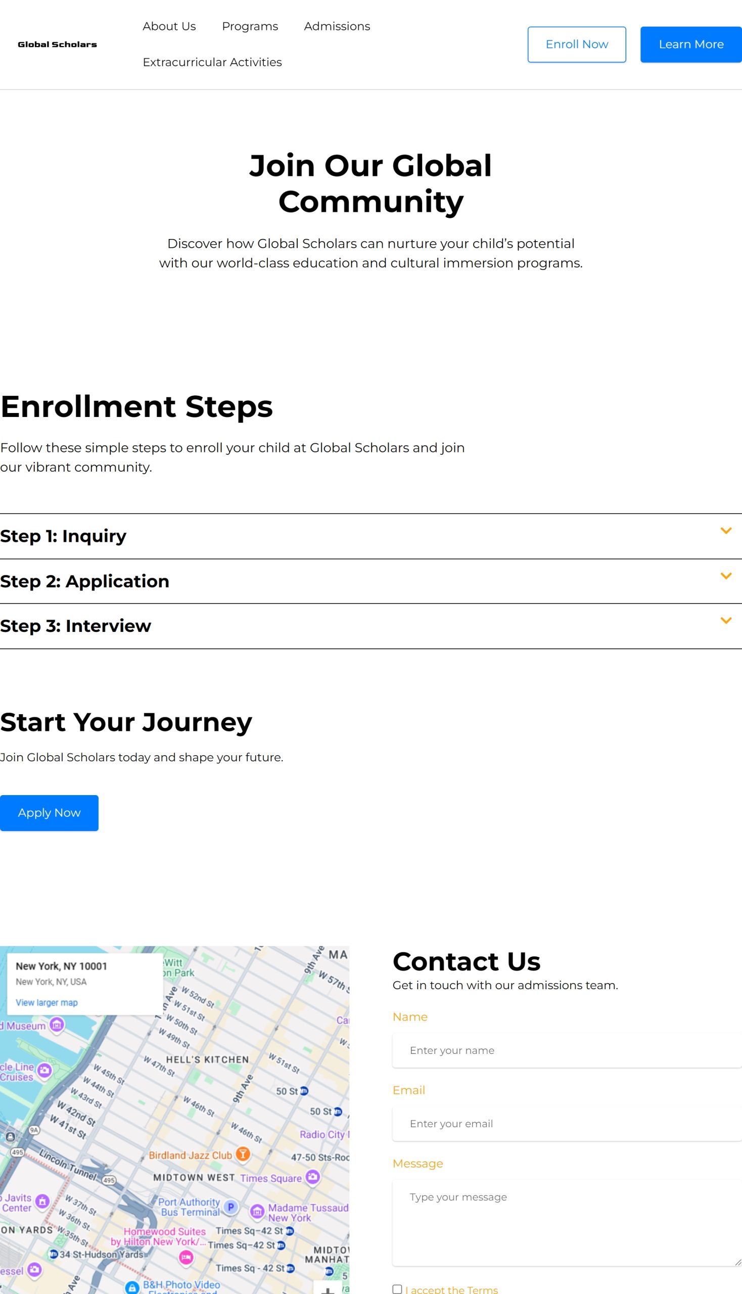 Admissions