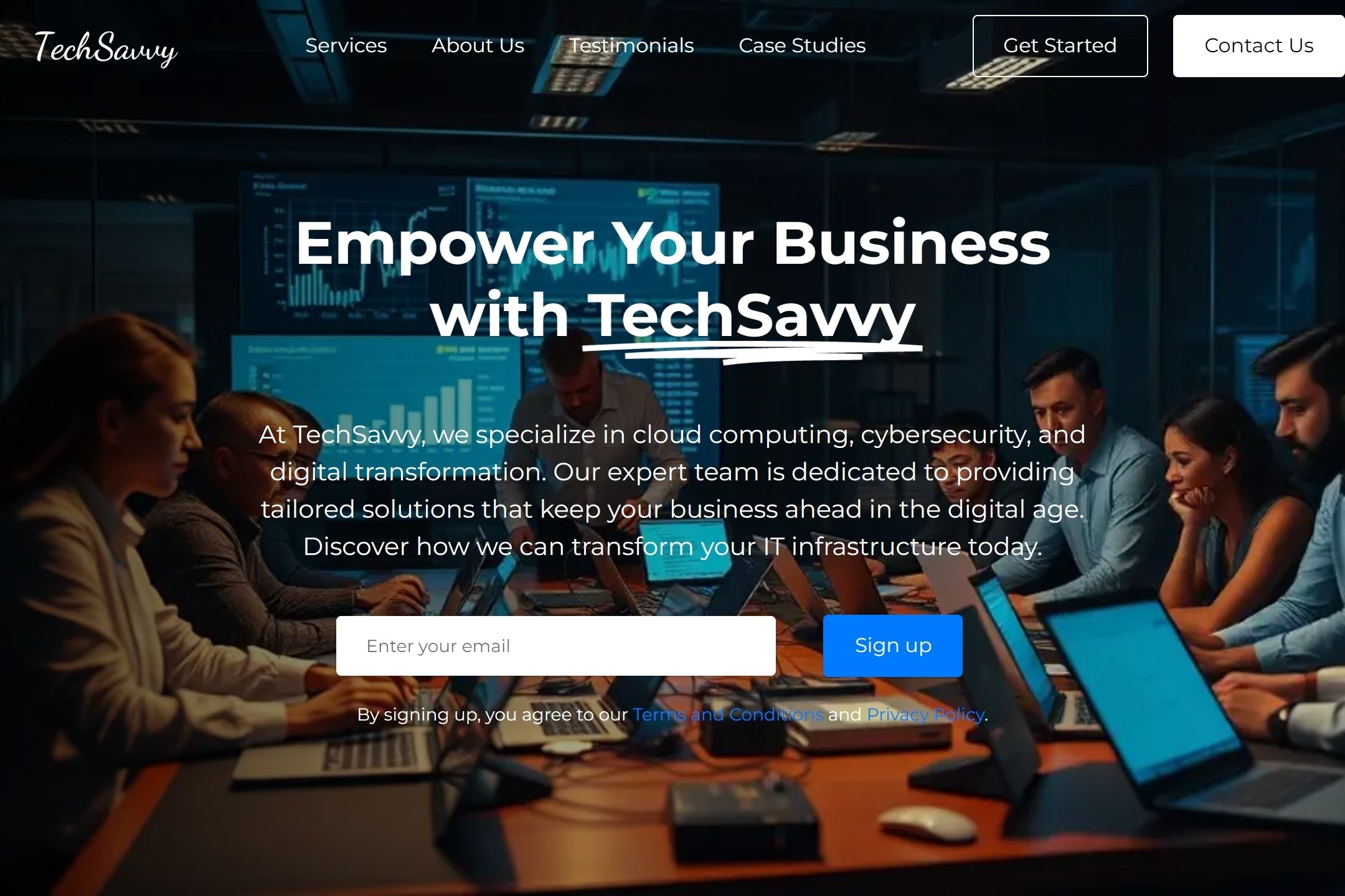 IT consulting firm website template