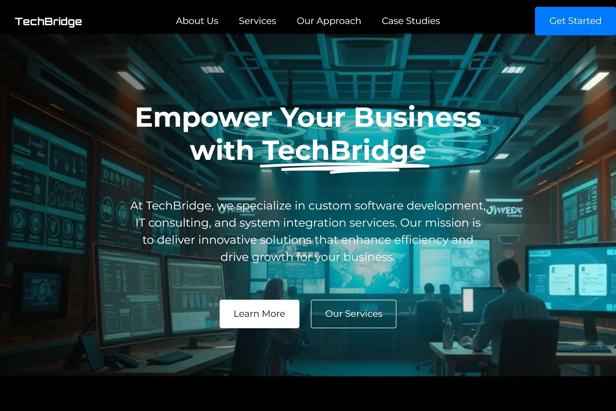IT contractor company website template