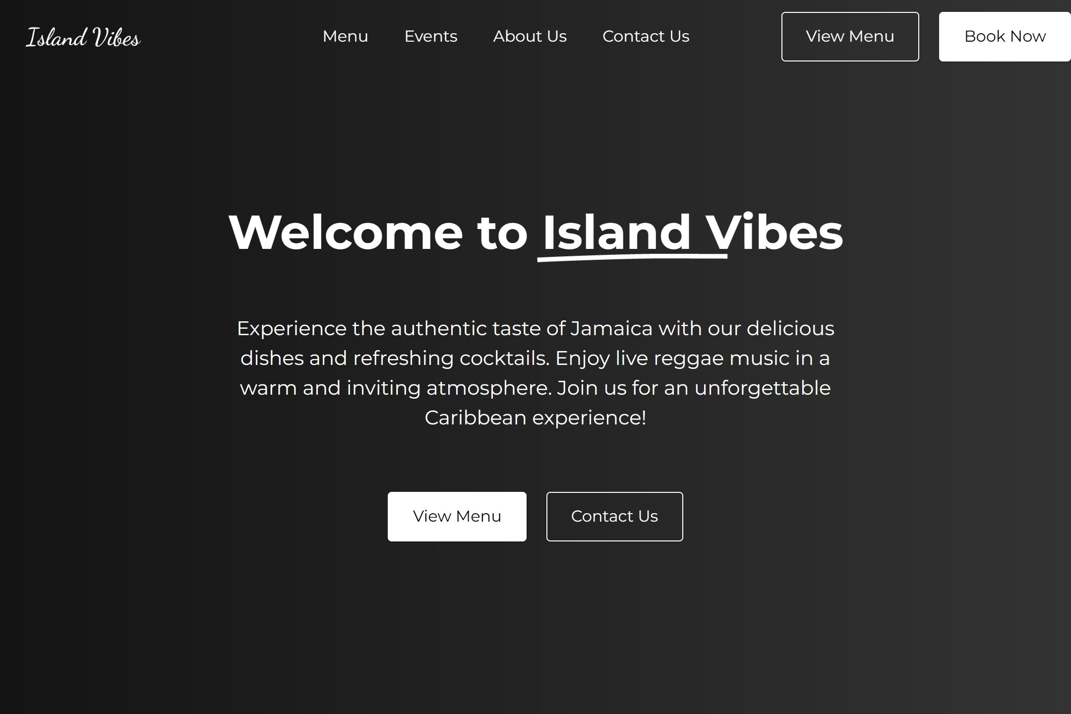 Jamaican bar website template