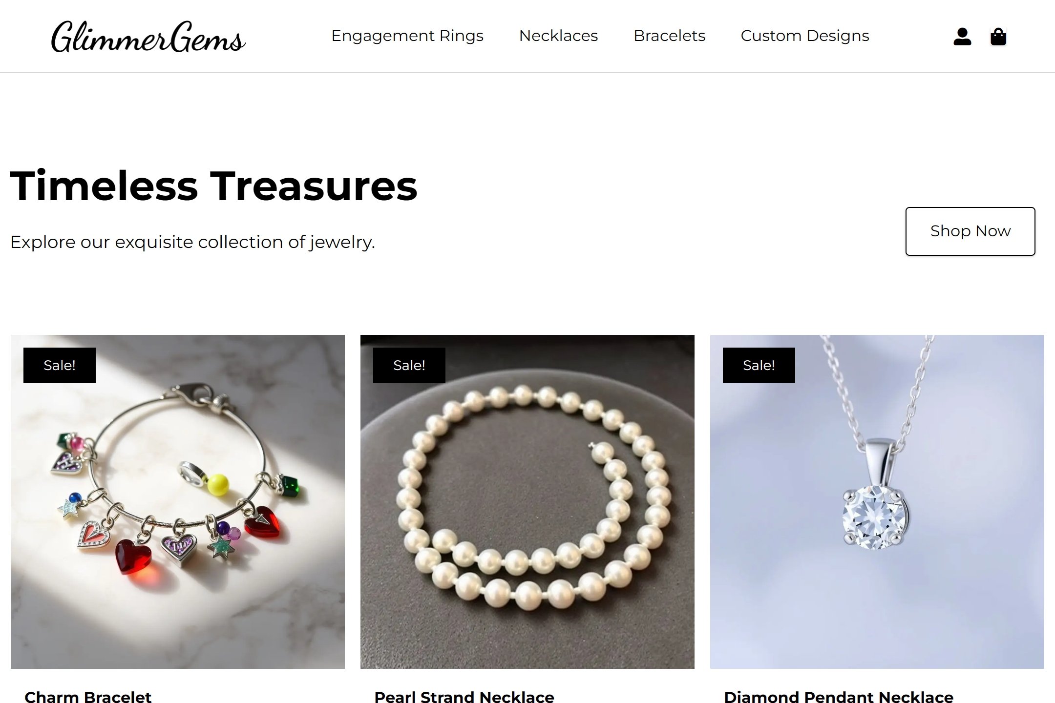 Jeweler website template