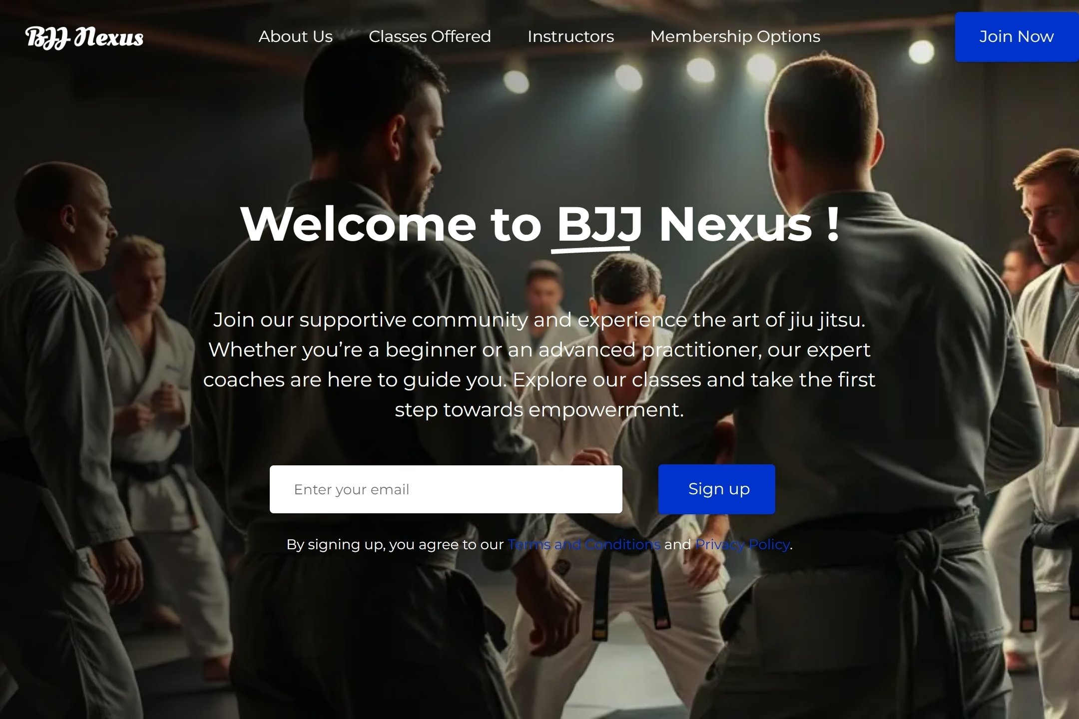 Jiu Jitsu Club website template