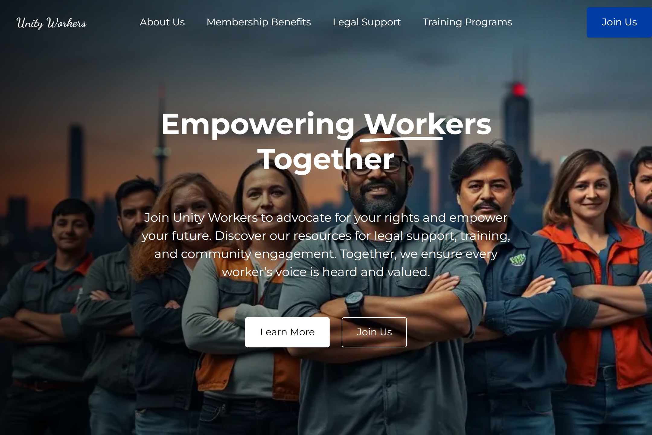 Labour Union website template