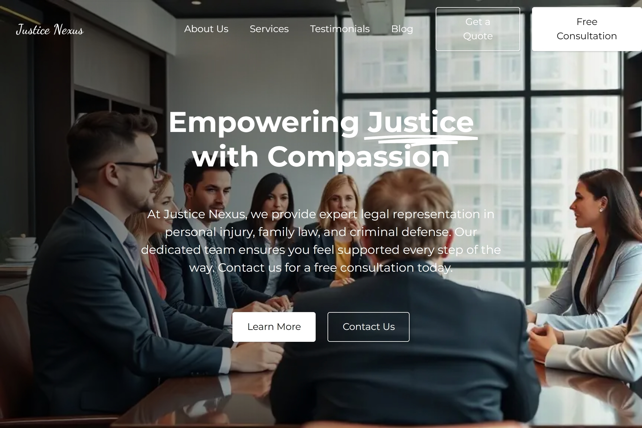 Law firm website template