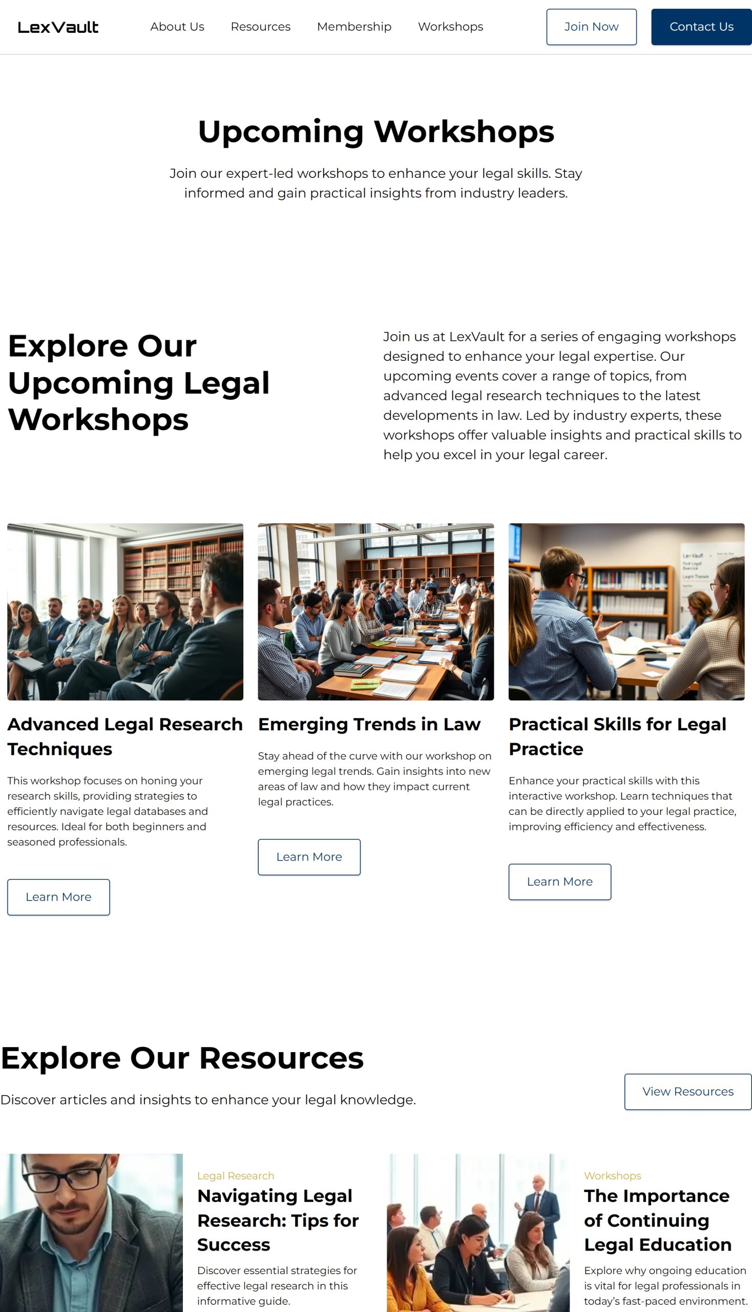 Workshops