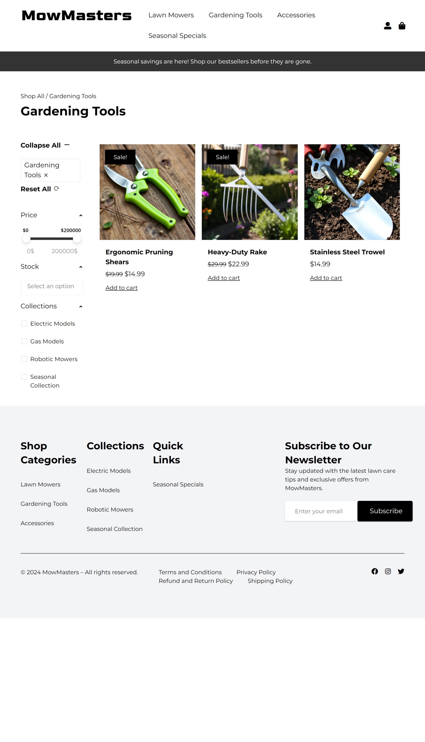 Gardening Tools