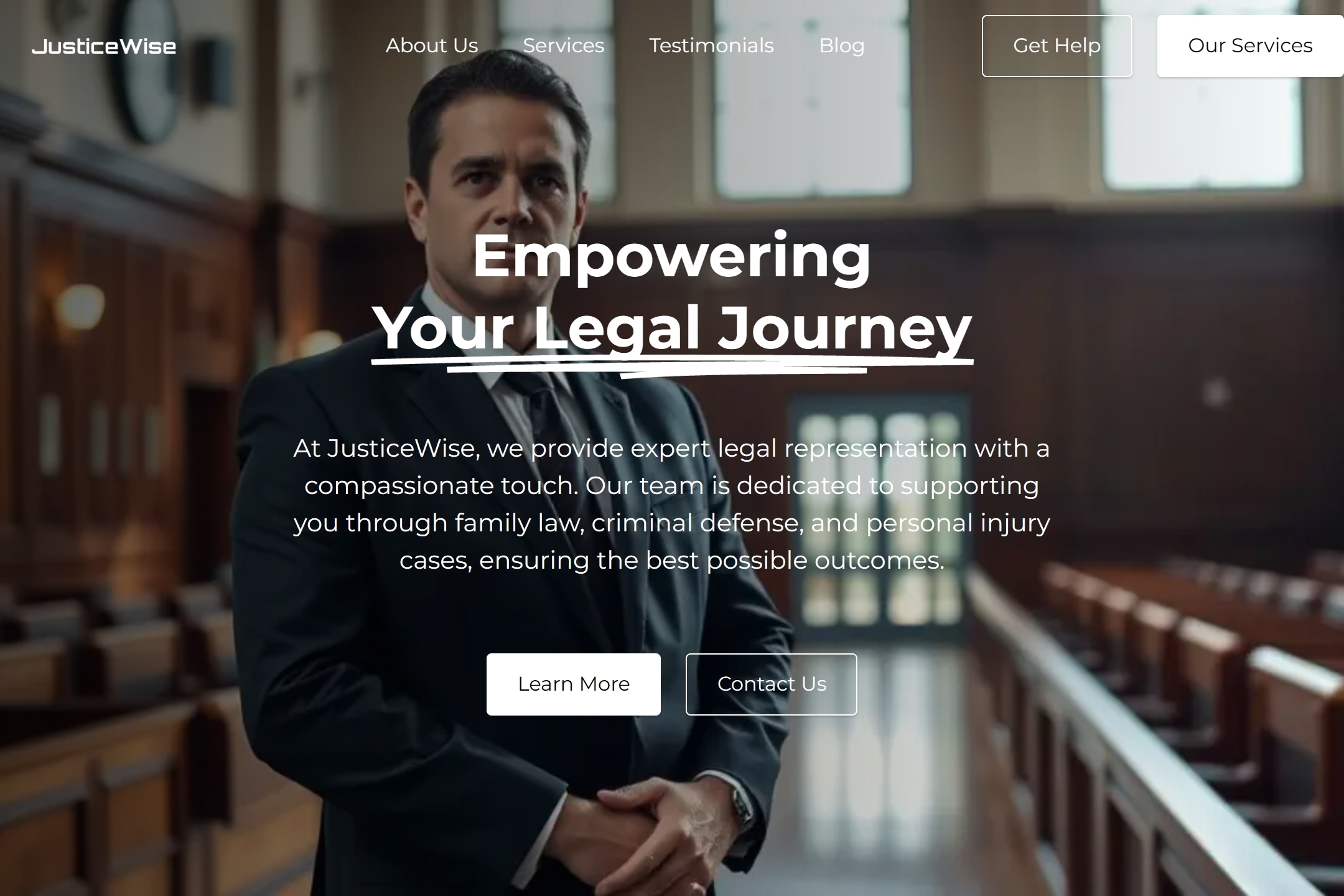 Lawyer website template