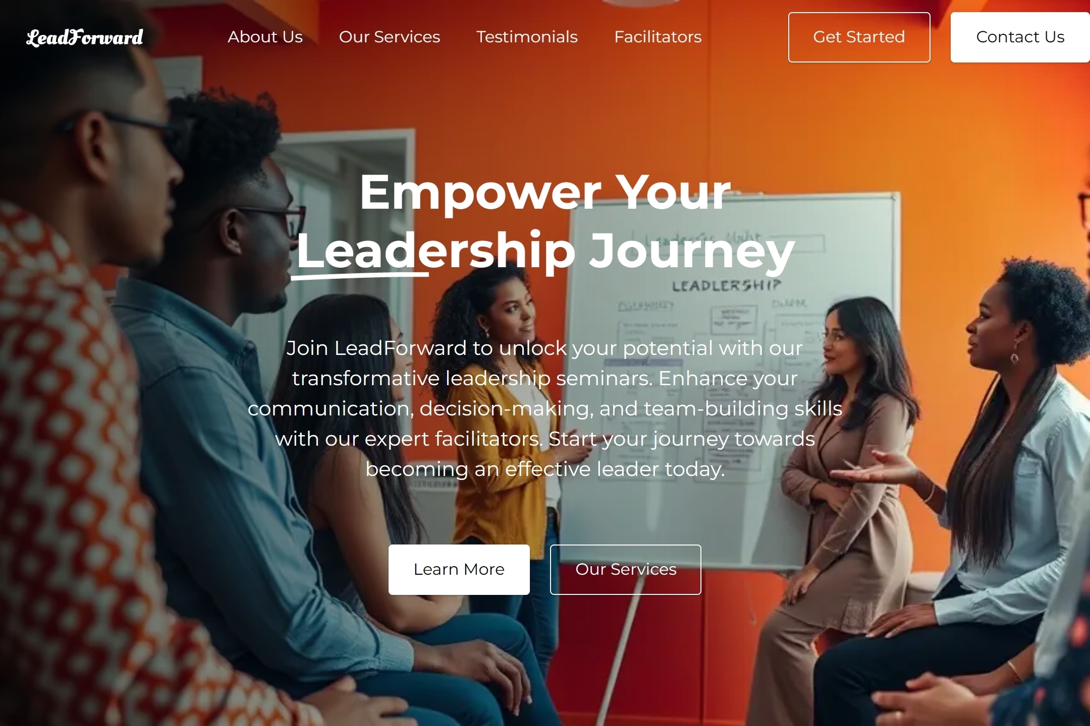 Leadership Seminar website template