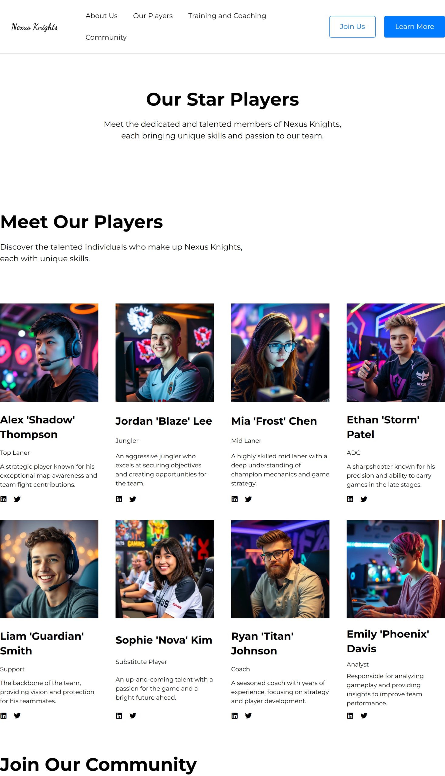 Our Players