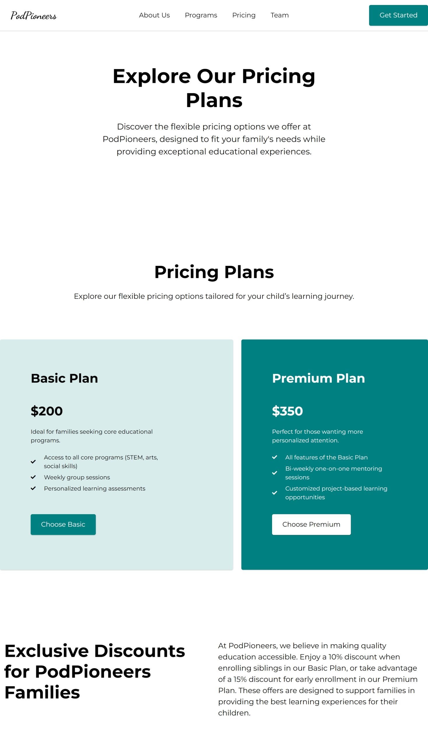 Pricing