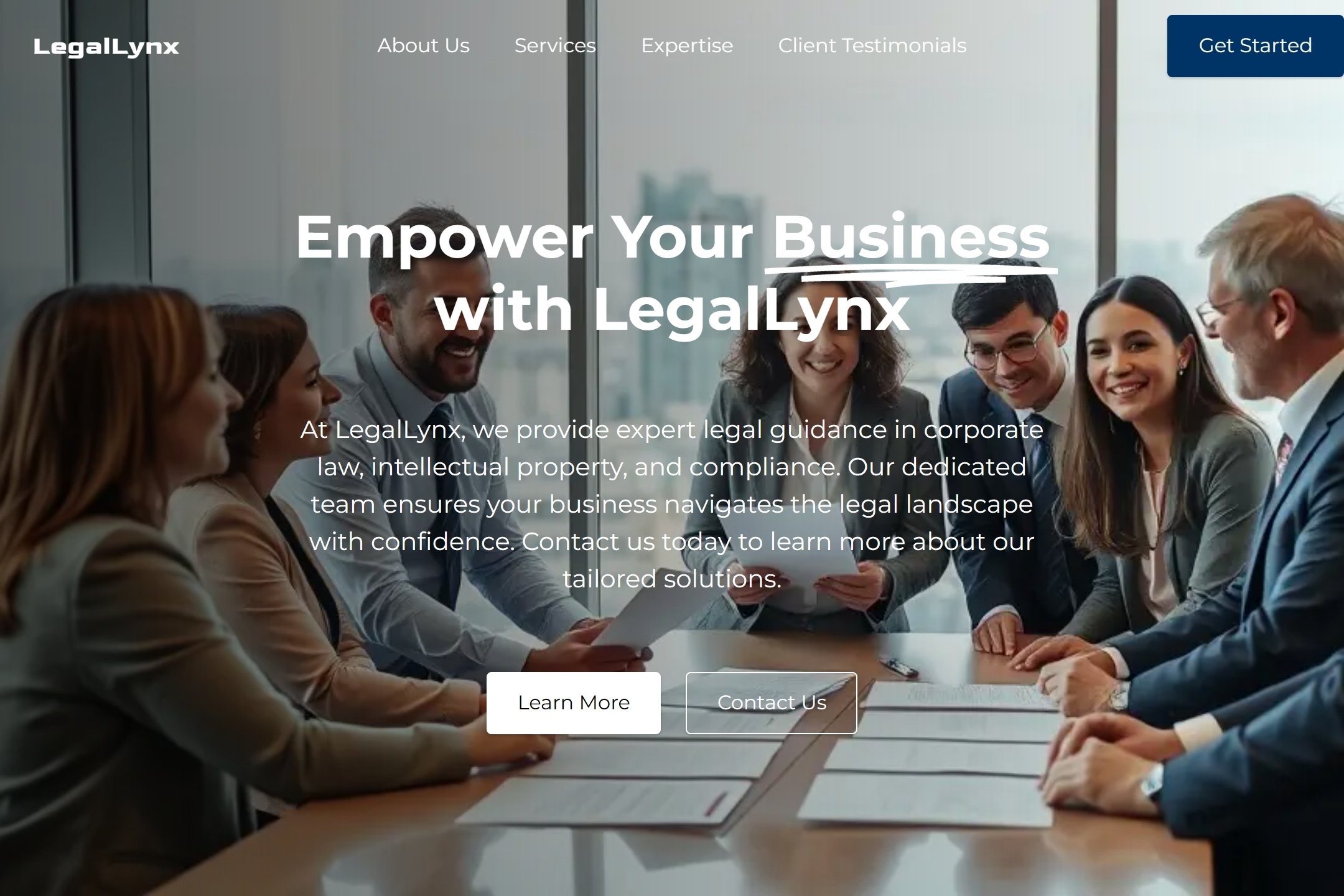 Legal consulting agency website template