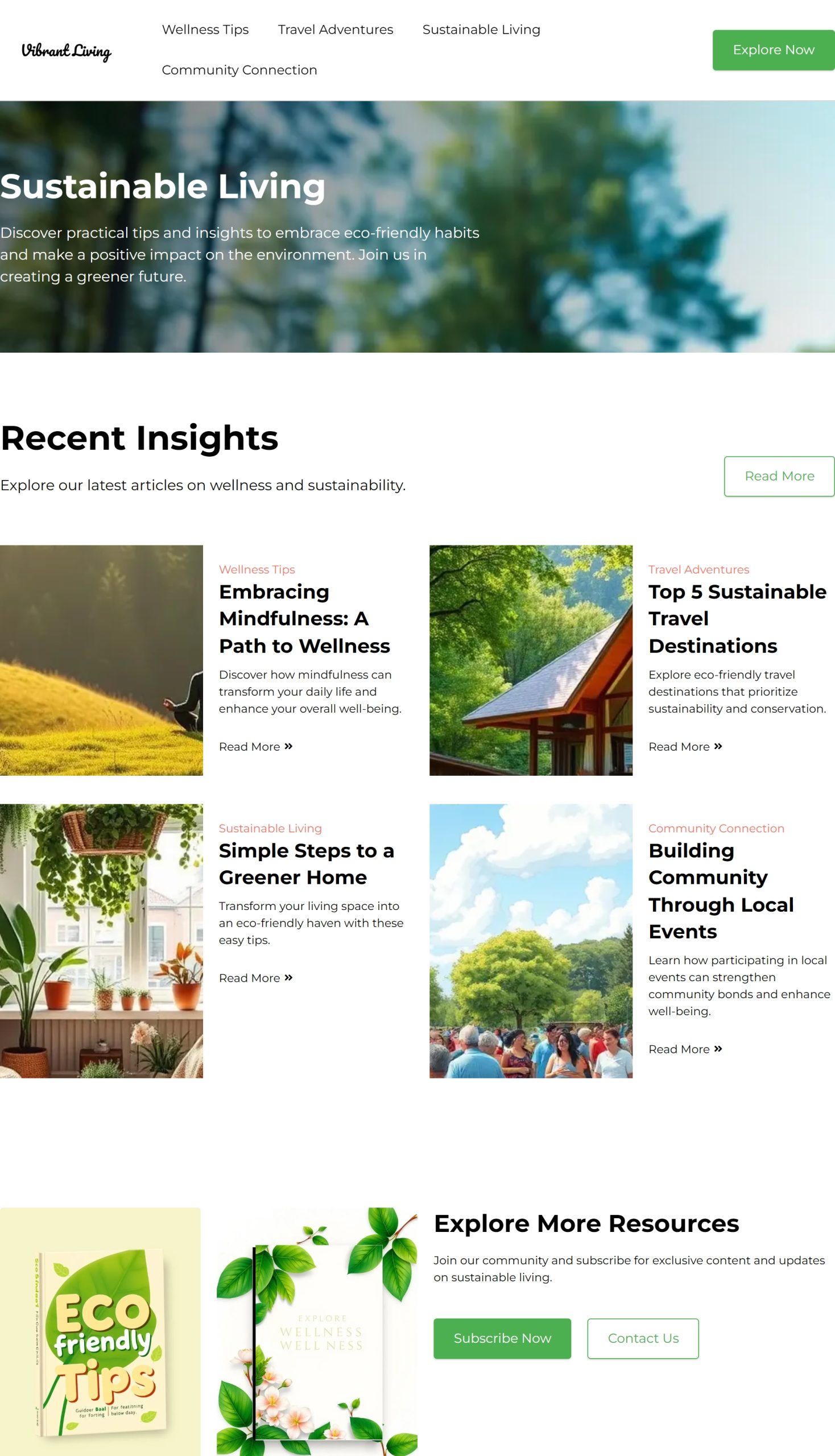 Sustainable Living