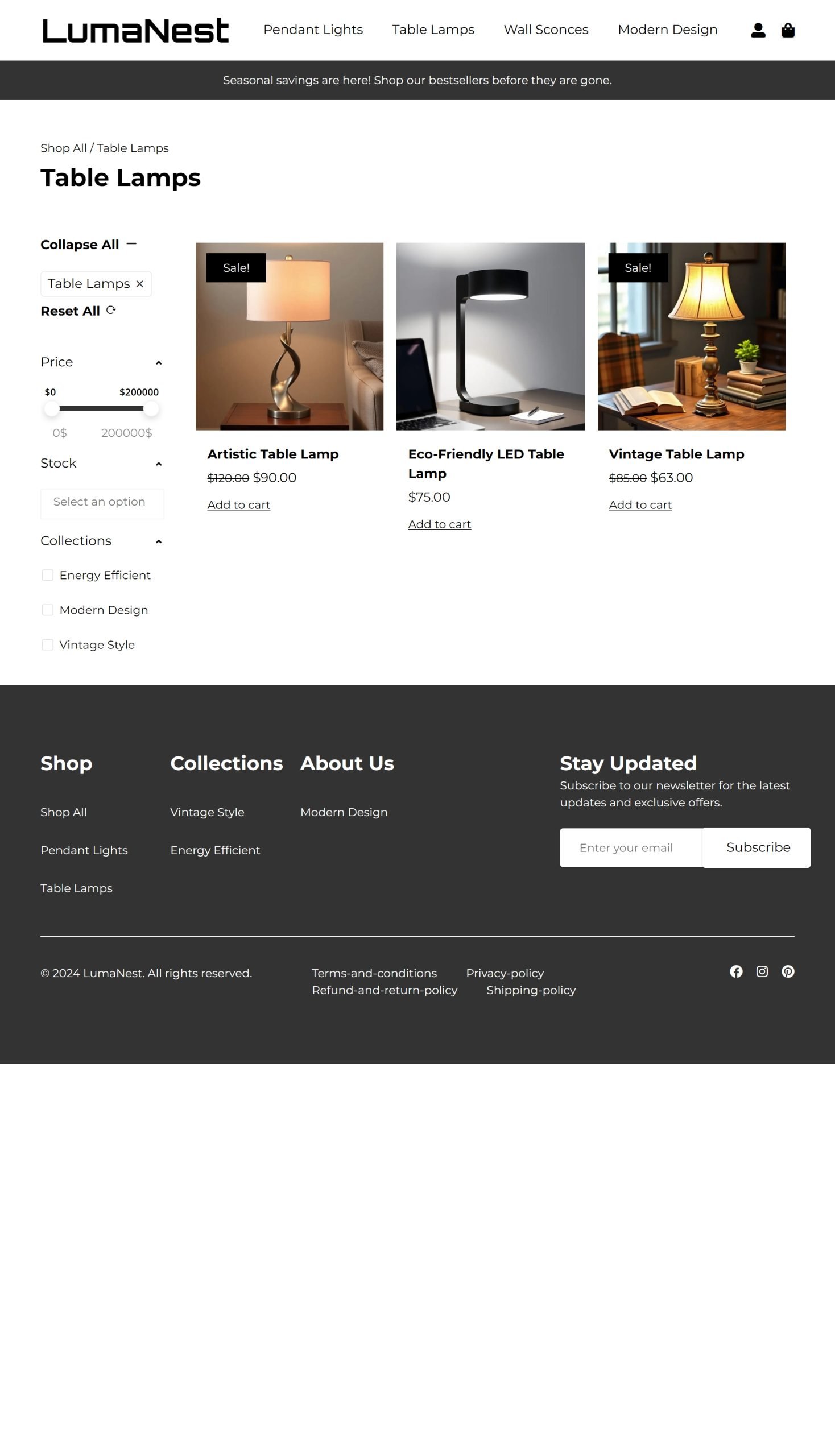 Table Lamps