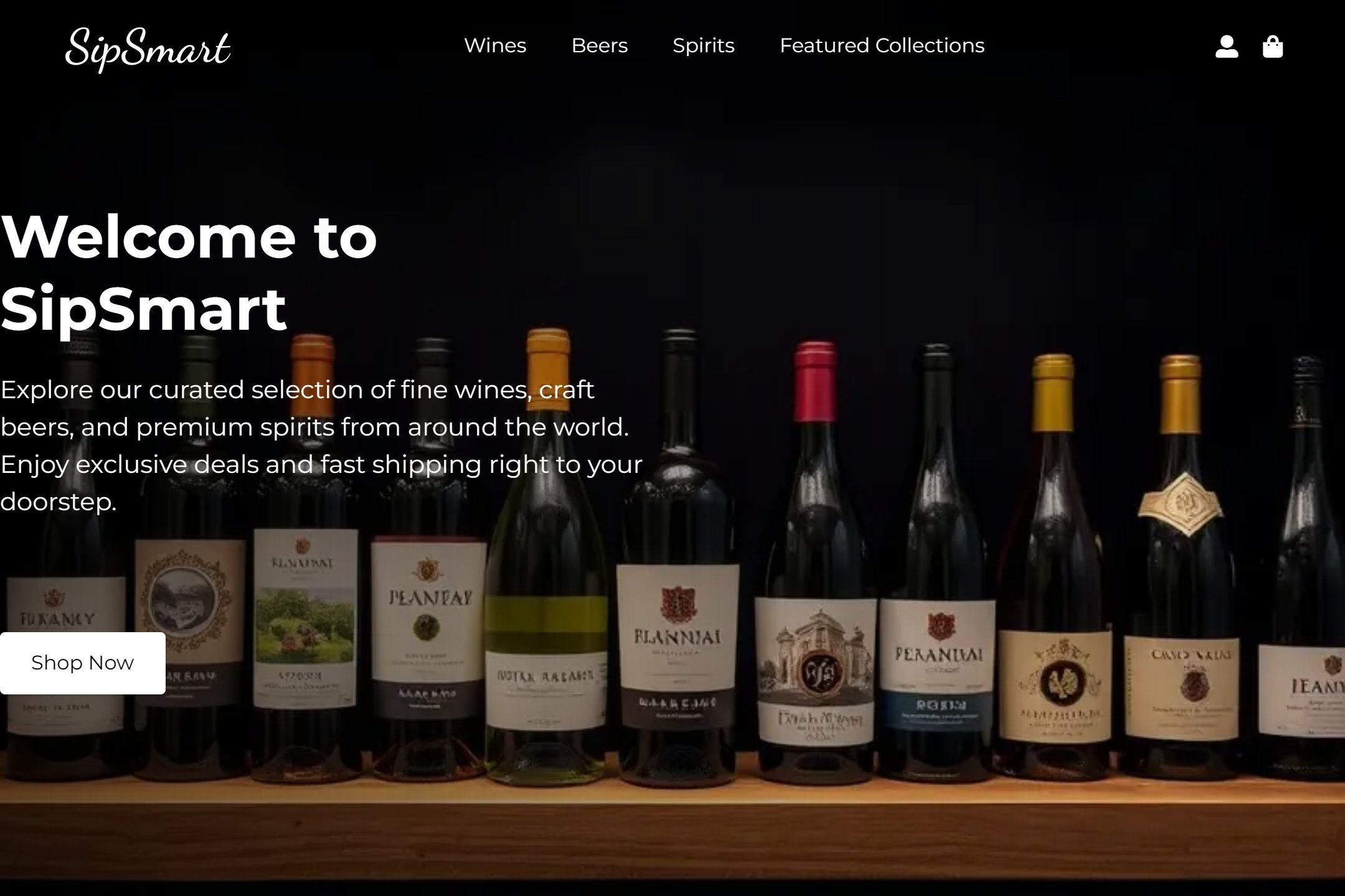 Liquor distributor website template