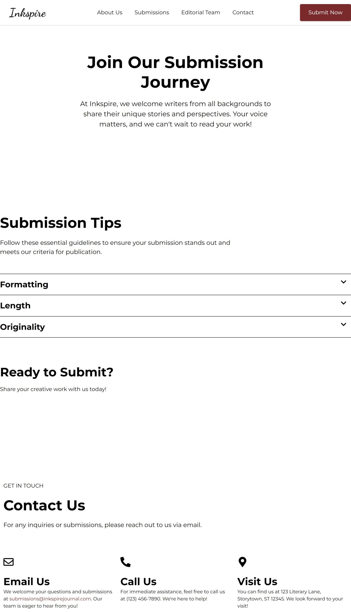 Submissions