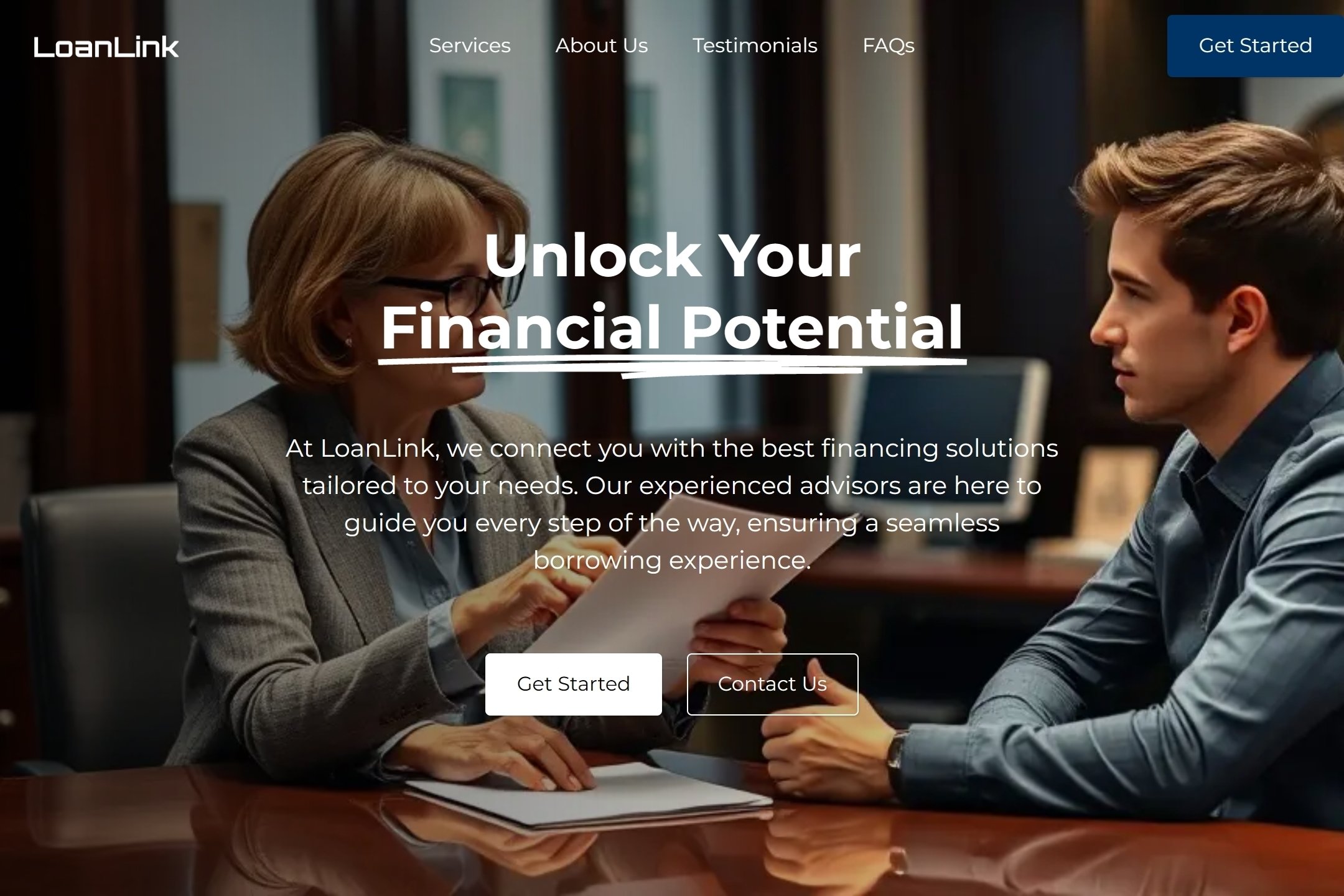 Loan Agency website template