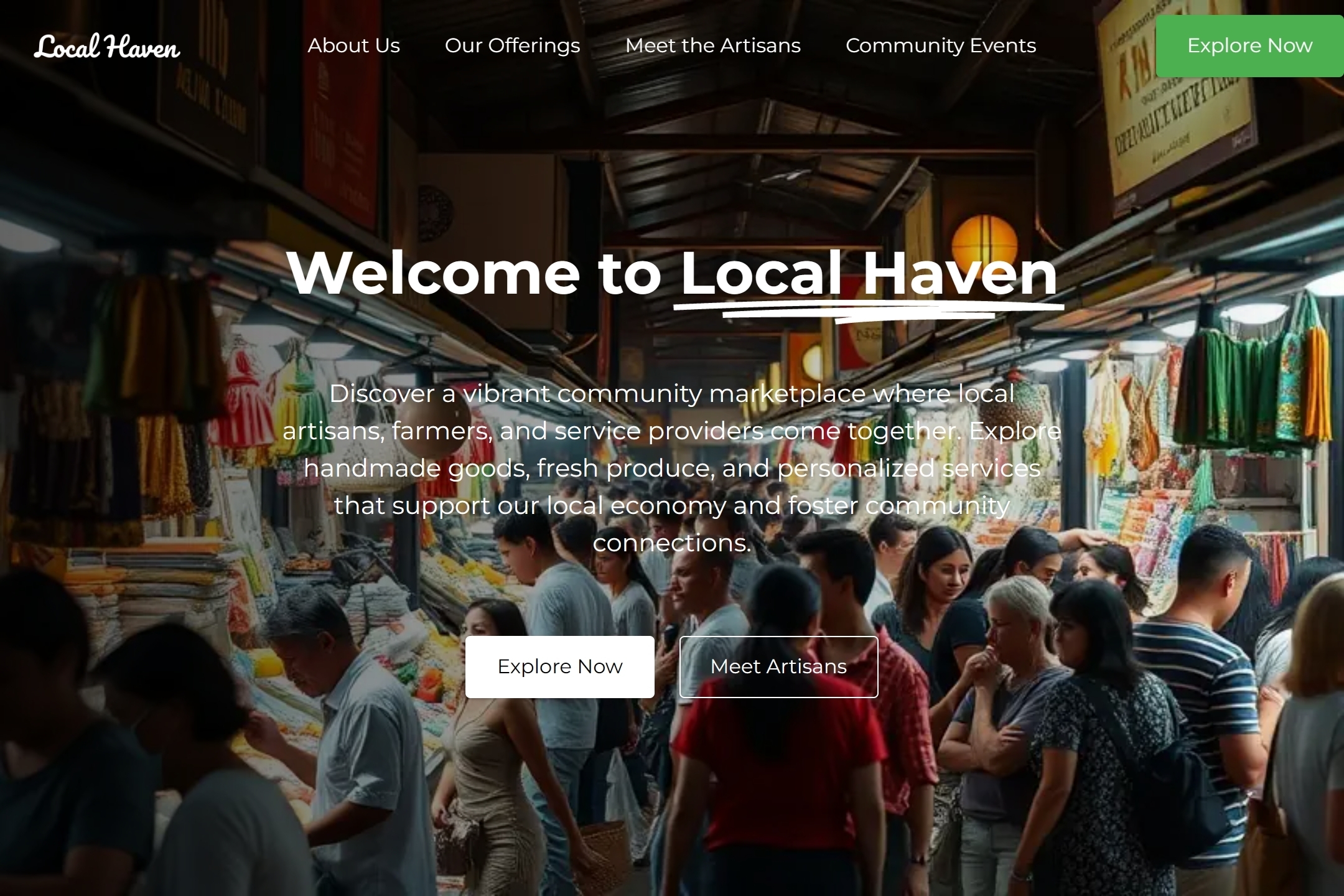 Local business website template