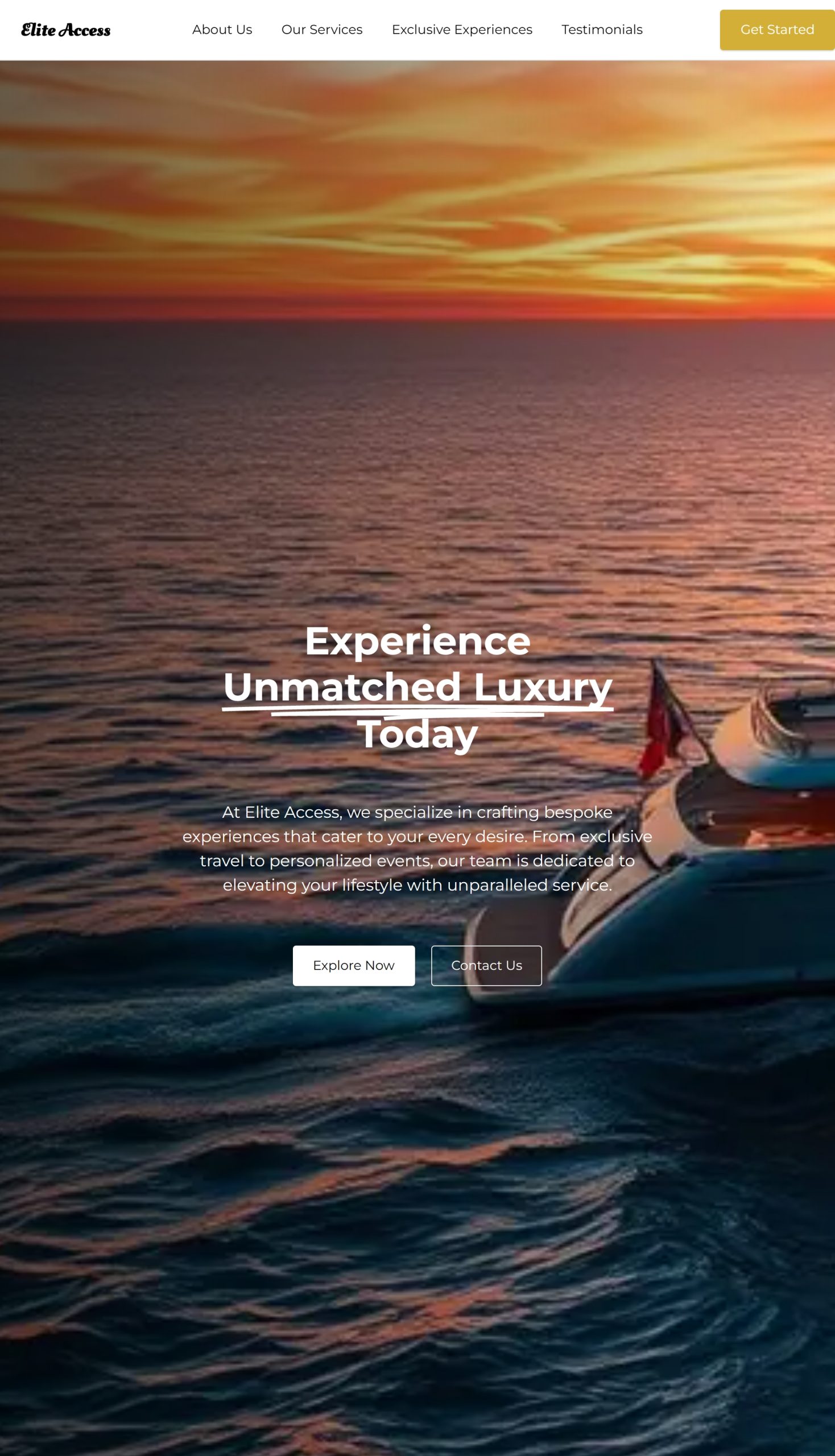 Exclusive Experiences