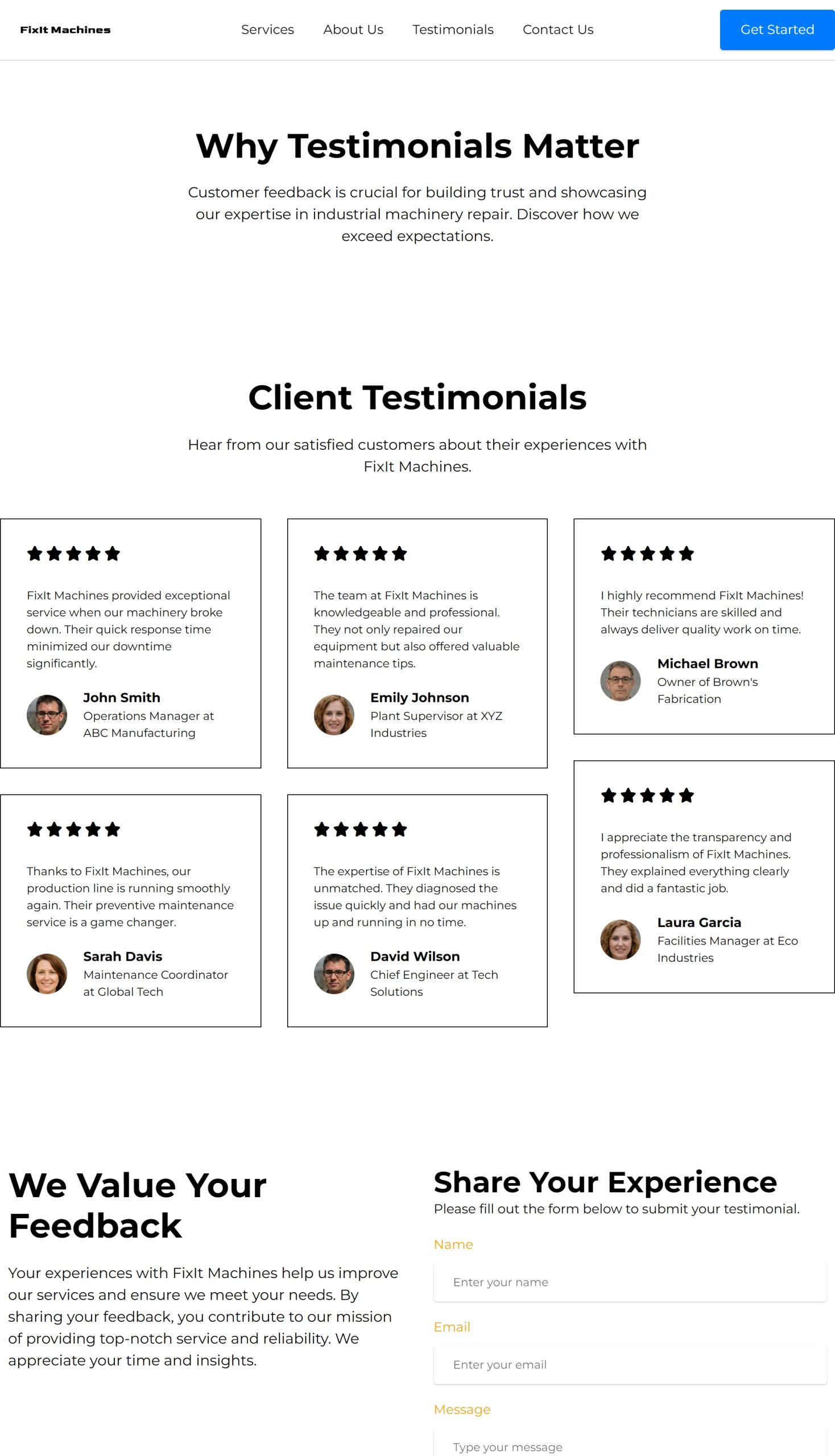 Testimonials